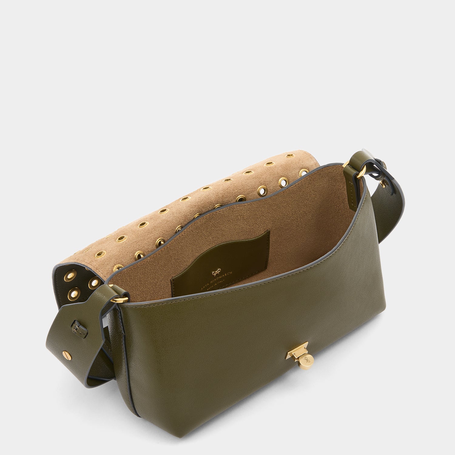 Mortimer Eyelet Cross-body -

          
            Smooth Leather in Bonsai Green -
          

          Anya Hindmarch UK

