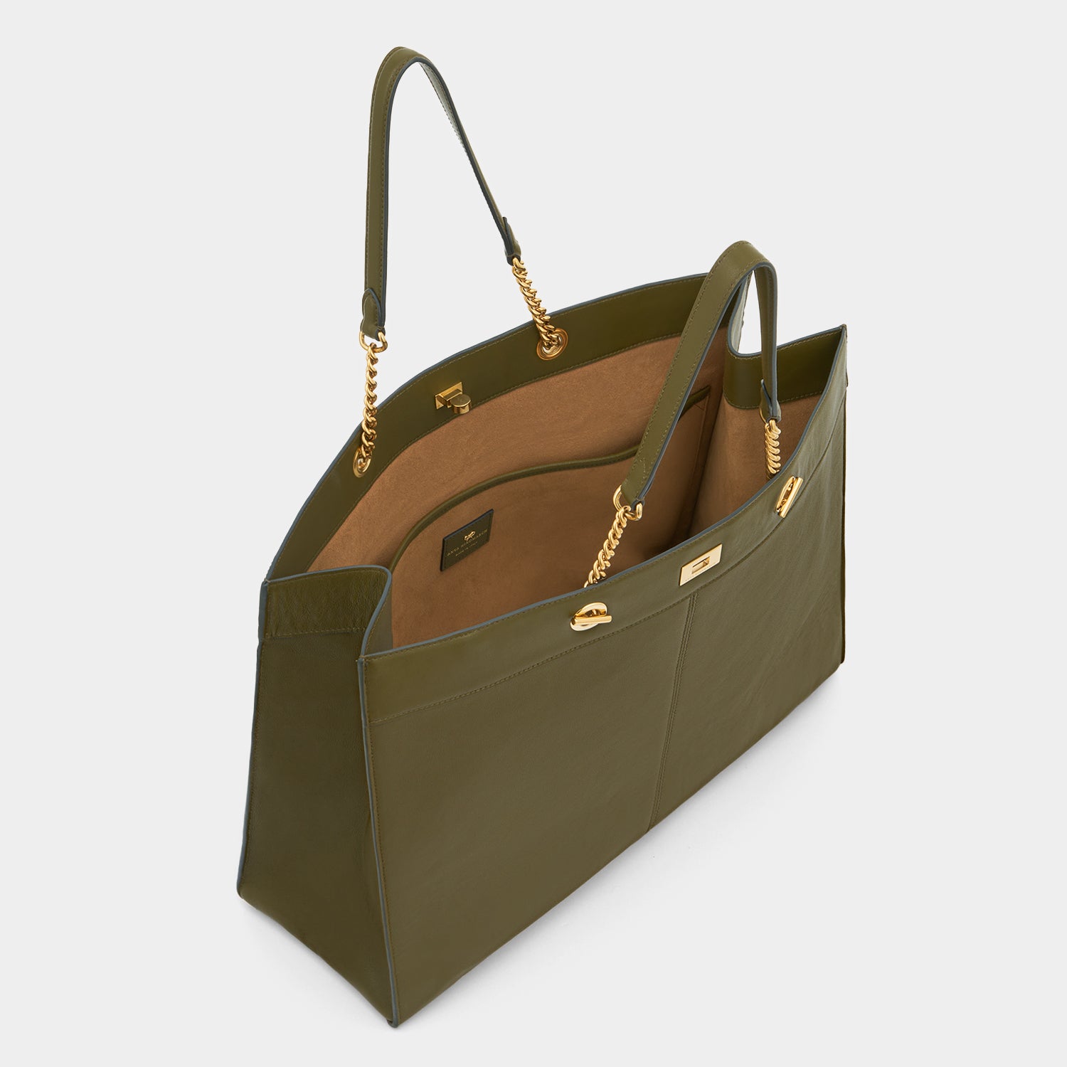 Mortimer Eyelet Chain Tote -

          
            Capra Leather in Bonsai Green -
          

          Anya Hindmarch UK
