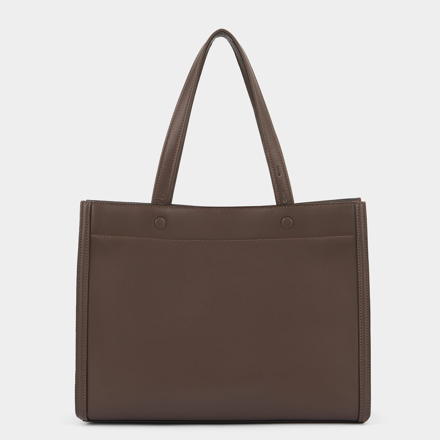 Mortimer Perforated Small Tote -

          
            Smooth Leather in Truffle Brown -
          

          Anya Hindmarch UK
