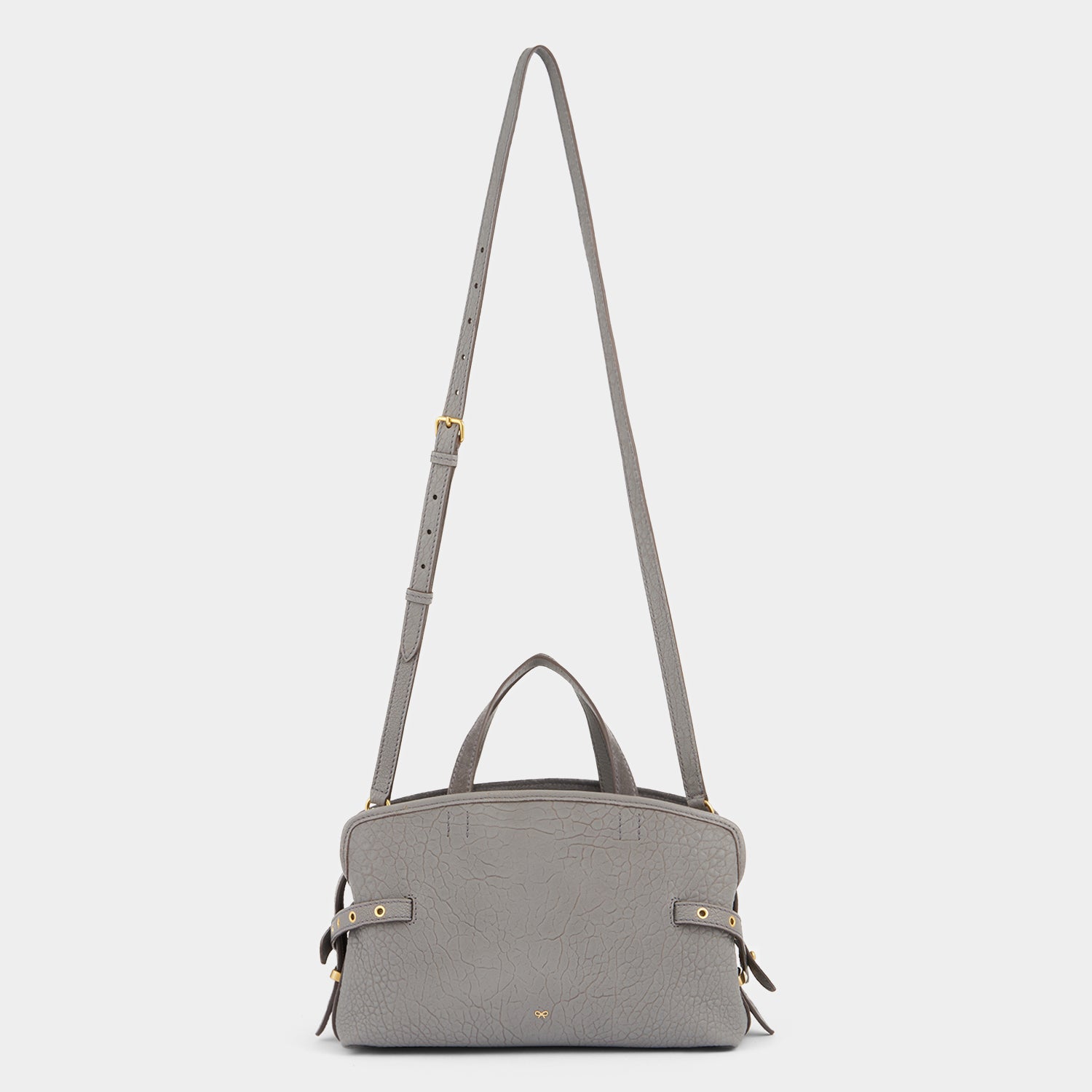Wilson Eyelet Cross-body -

          
            Suede in Stone Grey -
          

          Anya Hindmarch UK

