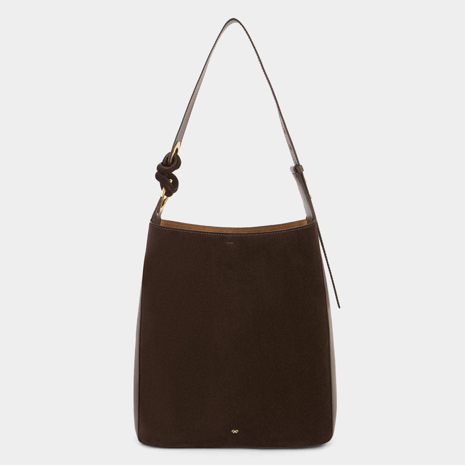 Ringo Shoulder Bag -

          
            Suede Leather in Truffle Brown -
          

          Anya Hindmarch UK

