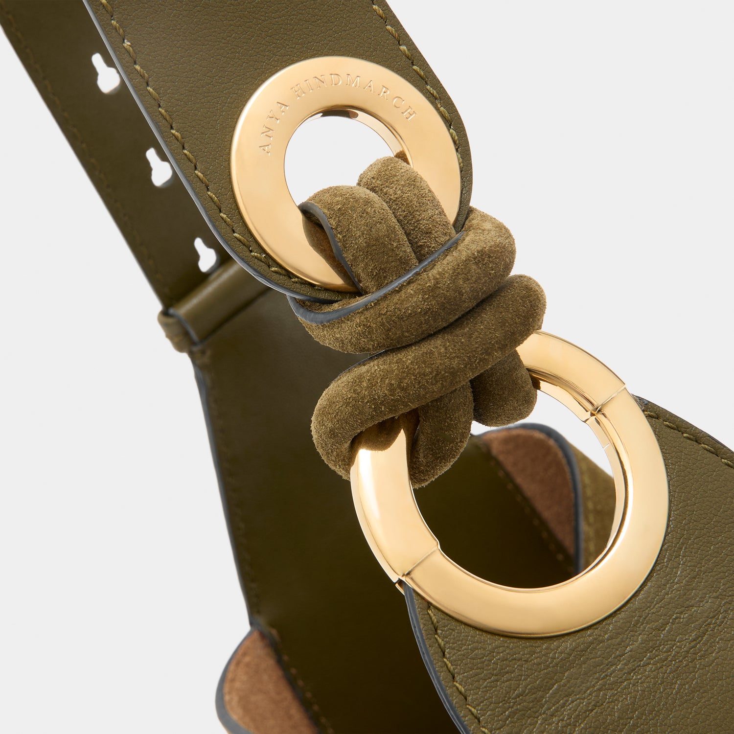 Ringo Shoulder Bag -

          
            Suede Leather in Bonsai Green -
          

          Anya Hindmarch UK

