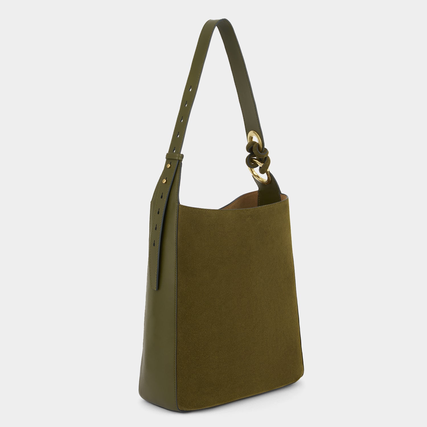 Ringo Shoulder Bag -

          
            Suede Leather in Bonsai Green -
          

          Anya Hindmarch UK

