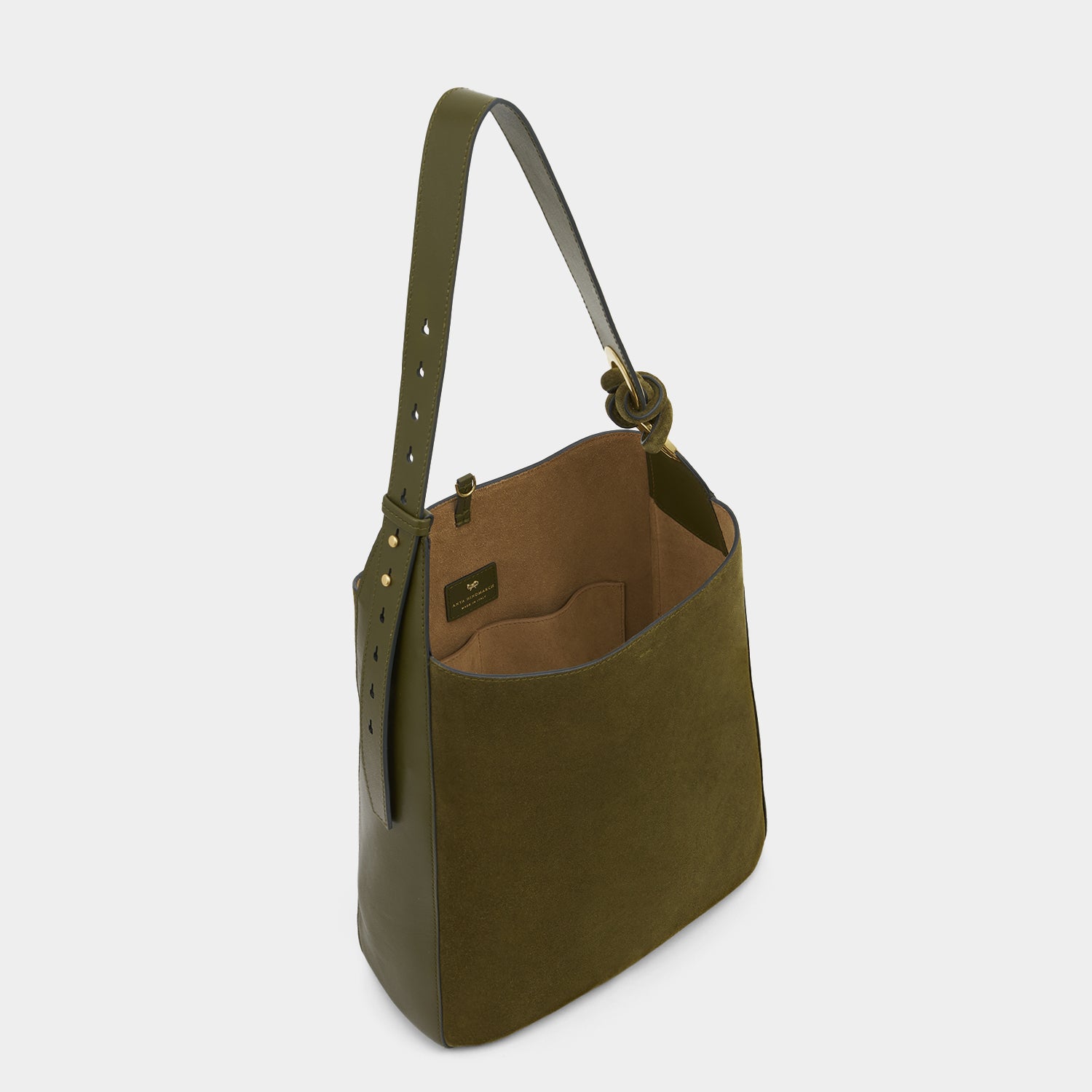 Ringo Shoulder Bag -

          
            Suede Leather in Bonsai Green -
          

          Anya Hindmarch UK
