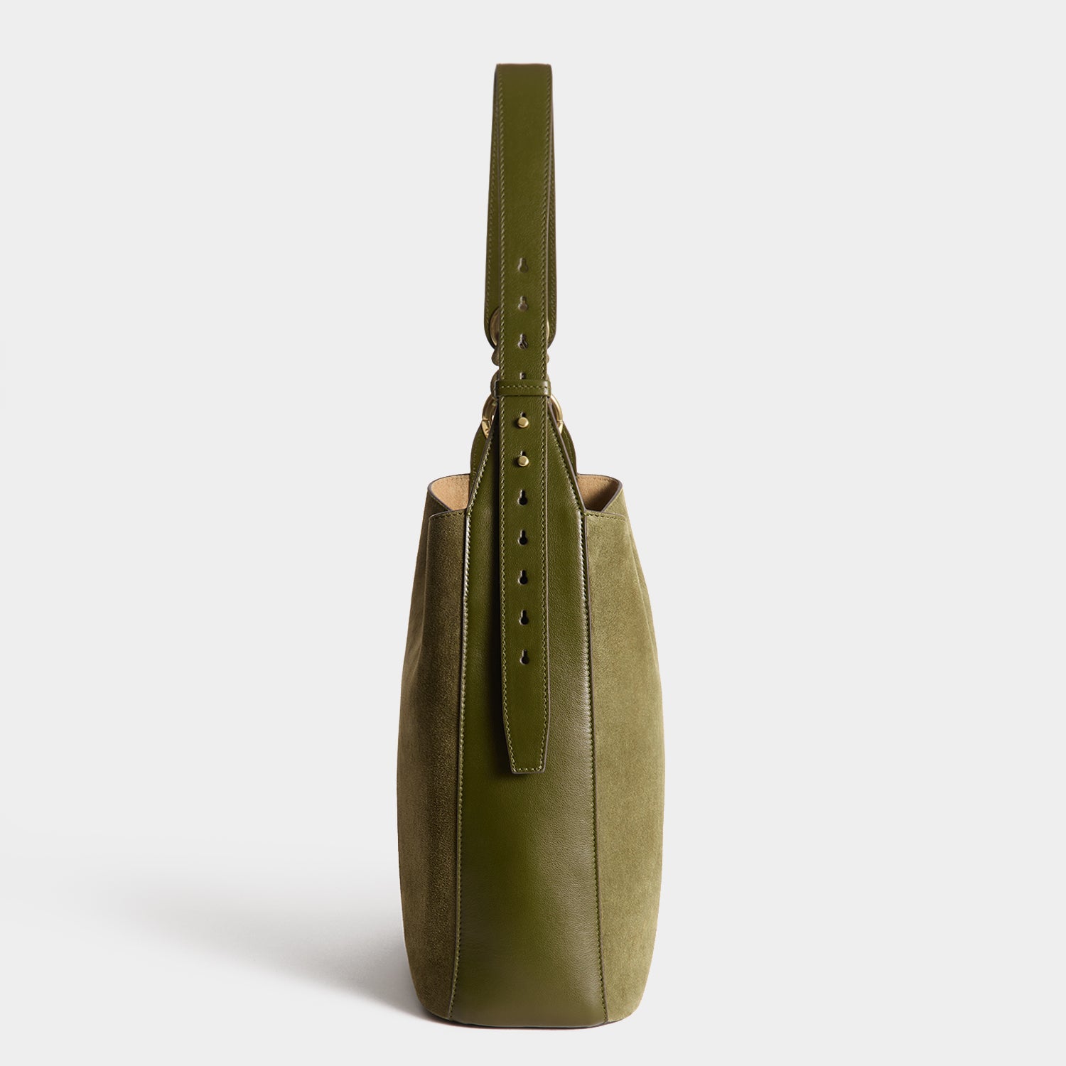 Ringo Shoulder Bag -

          
            Suede Leather in Bonsai Green -
          

          Anya Hindmarch UK
