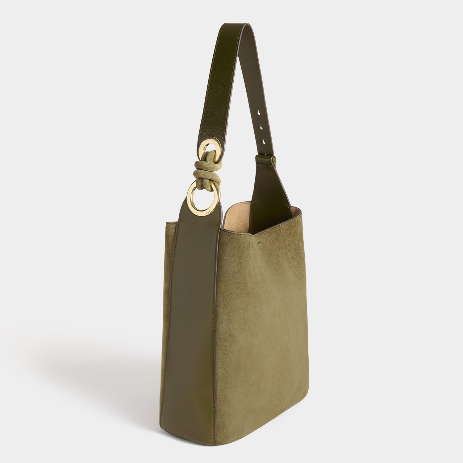 Ringo Shoulder Bag -

          
            Suede Leather in Bonsai Green -
          

          Anya Hindmarch UK
