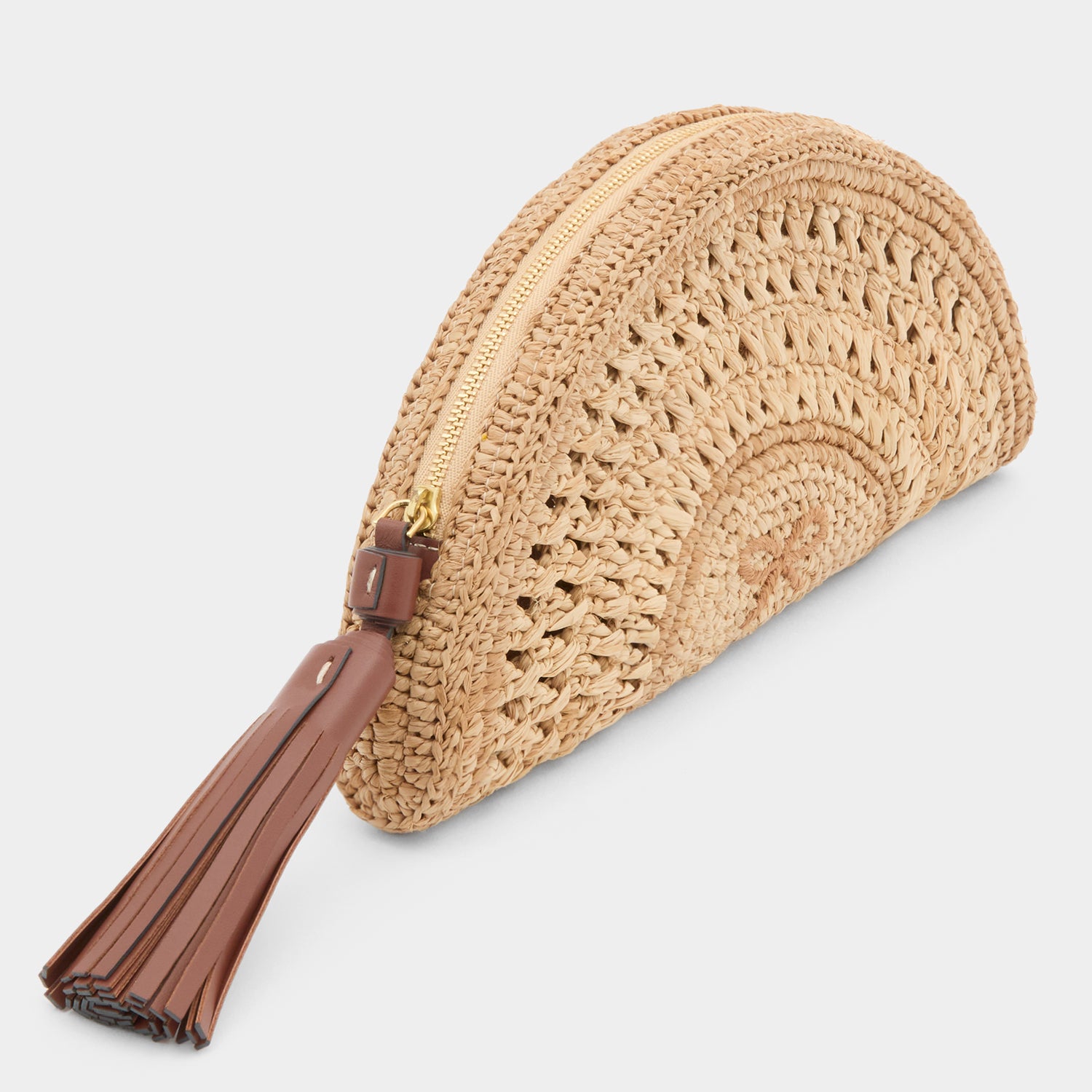 Raffia clutch by Anya Hindmarch