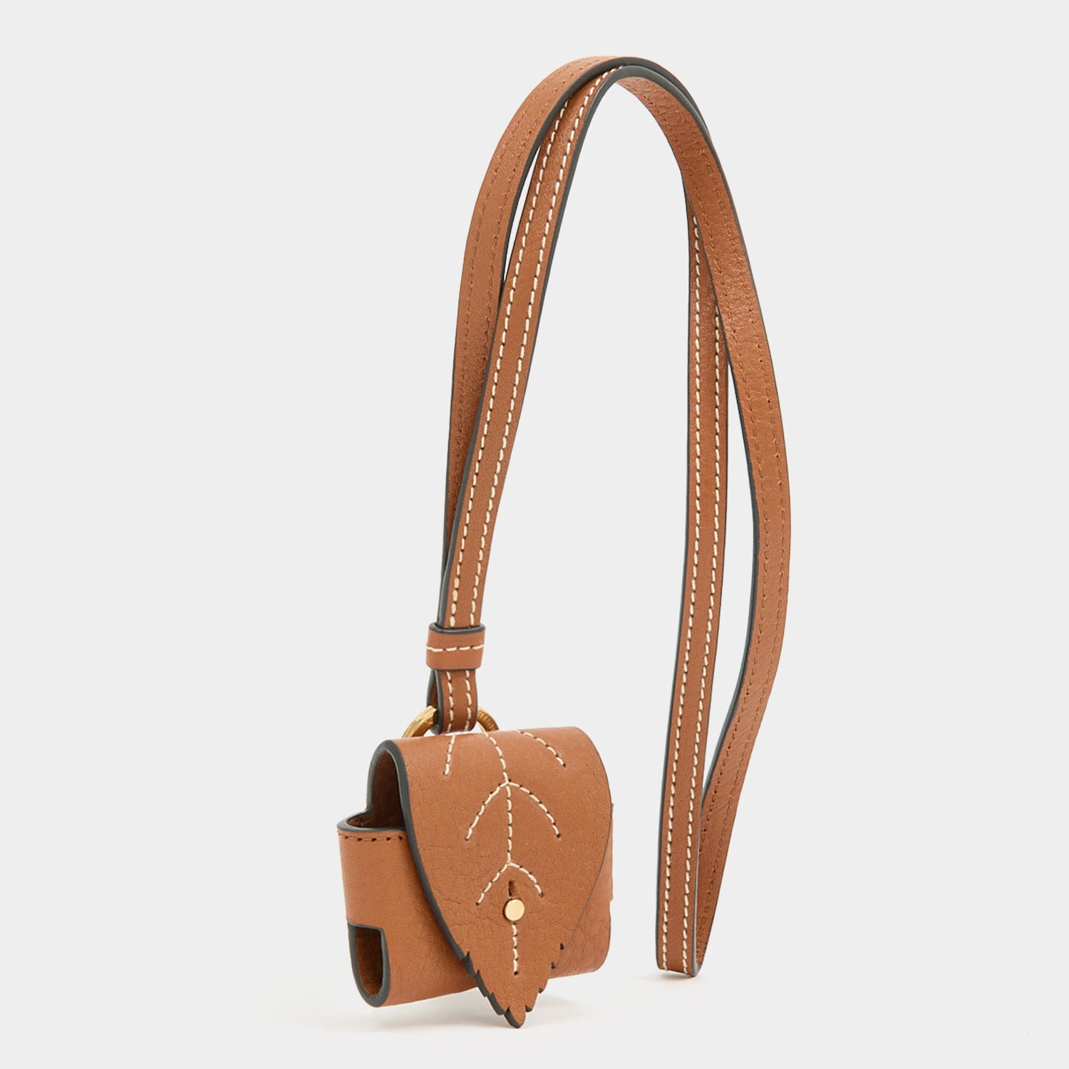 RTN Earphone Case -

          
            Natural Grain Leather in Pecan -
          

          Anya Hindmarch UK
