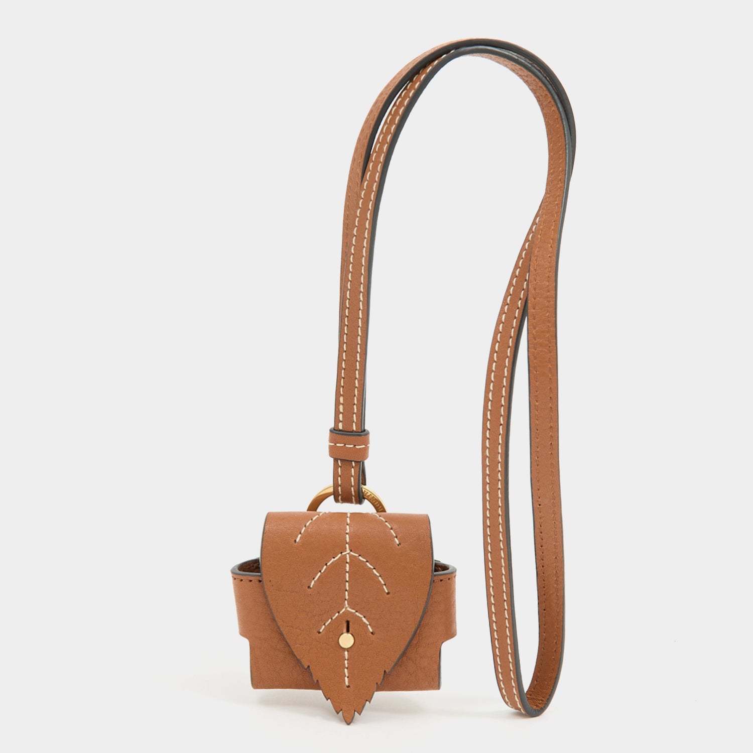 RTN Earphone Case -

          
            Natural Grain Leather in Pecan -
          

          Anya Hindmarch UK
