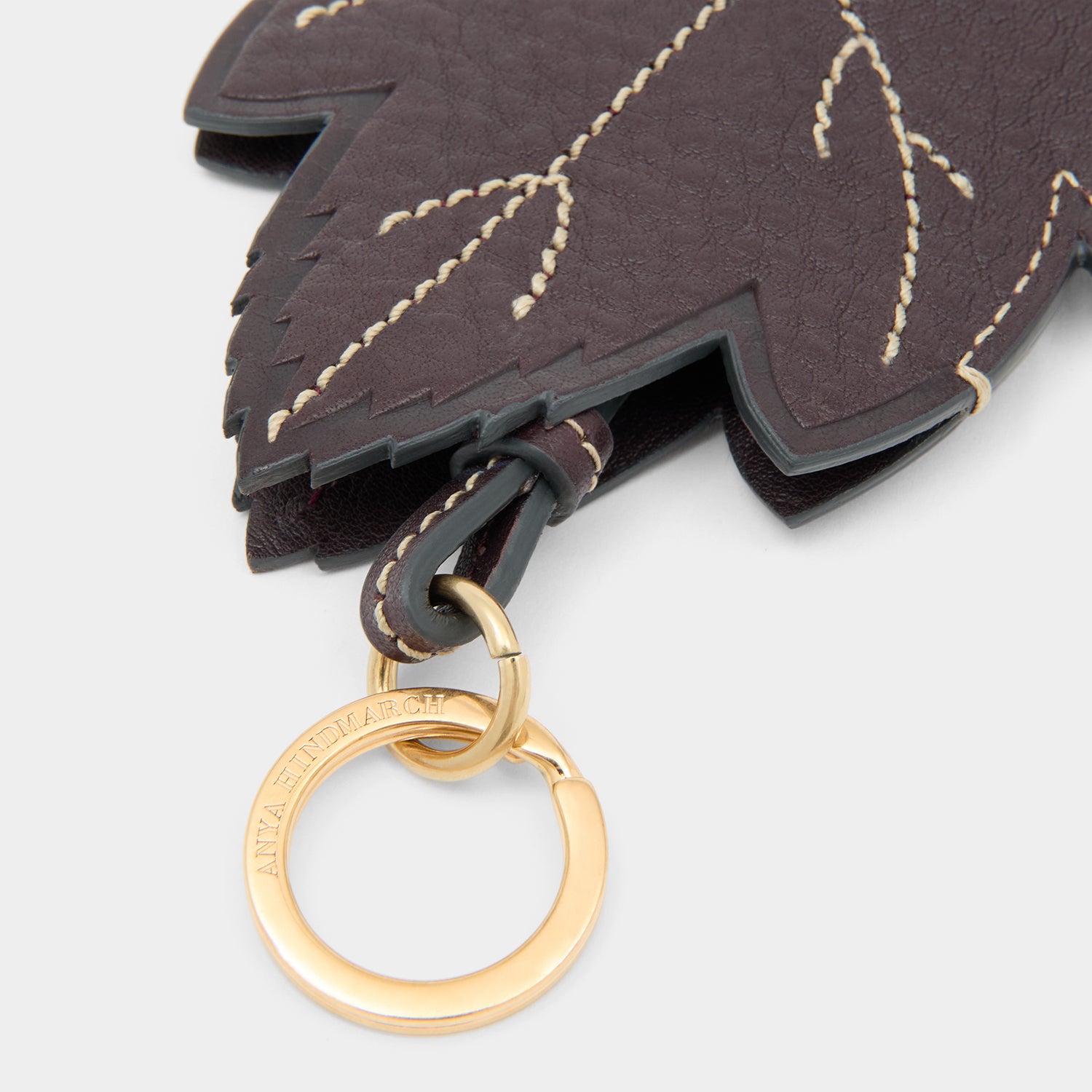 RTN Leaf Key Charm -

          
            Natural Grain Leather in Grape Purple -
          

          Anya Hindmarch UK
