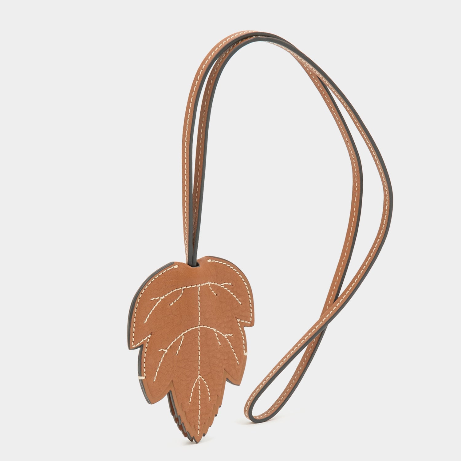 RTN Leaf Key Charm -

          
            Natural Grain Leather in Pecan -
          

          Anya Hindmarch UK
