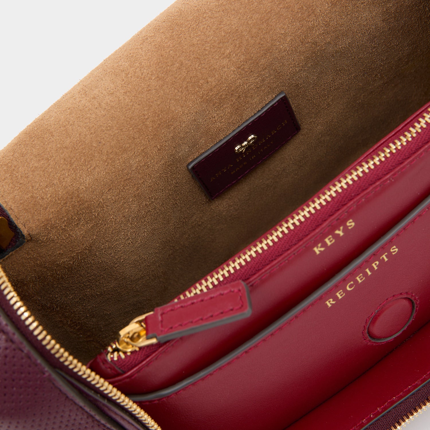 Vere Perforated Small Cross-body -

          
            Perforated Leather in Orchid Purple -
          

          Anya Hindmarch UK
