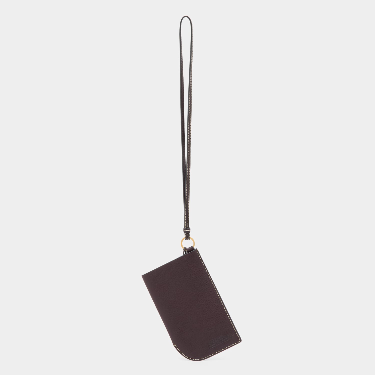 RTN Strap Phone Pouch -

          
            Natural Grain Leather in Grape Purple -
          

          Anya Hindmarch UK
