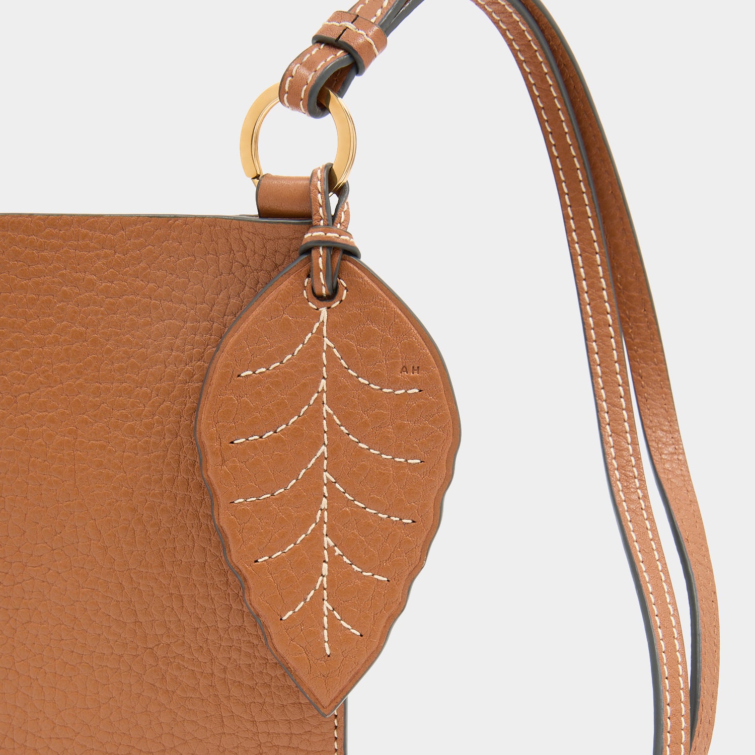 RTN Phone Pouch -

          
            Natural Grain Leather in Pecan -
          

          Anya Hindmarch UK
