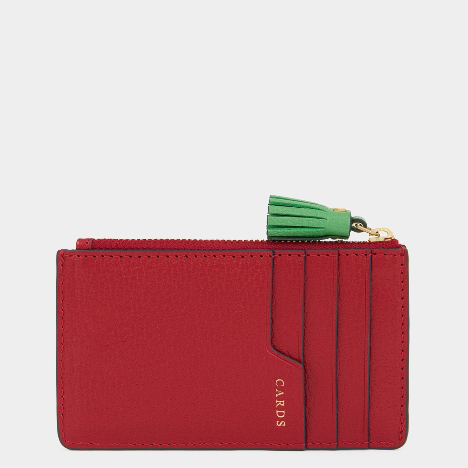 Anya Brands Flying Goose Sriracha Zip Card Case -

          
            Smooth Leather in Russet Red -
          

          Anya Hindmarch UK
