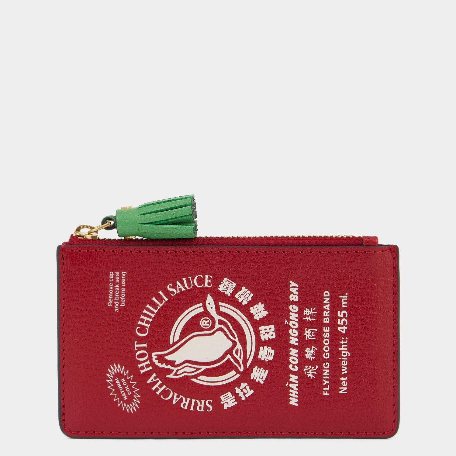 Anya Brands Flying Goose Sriracha Zip Card Case -

          
            Smooth Leather in Russet Red -
          

          Anya Hindmarch UK
