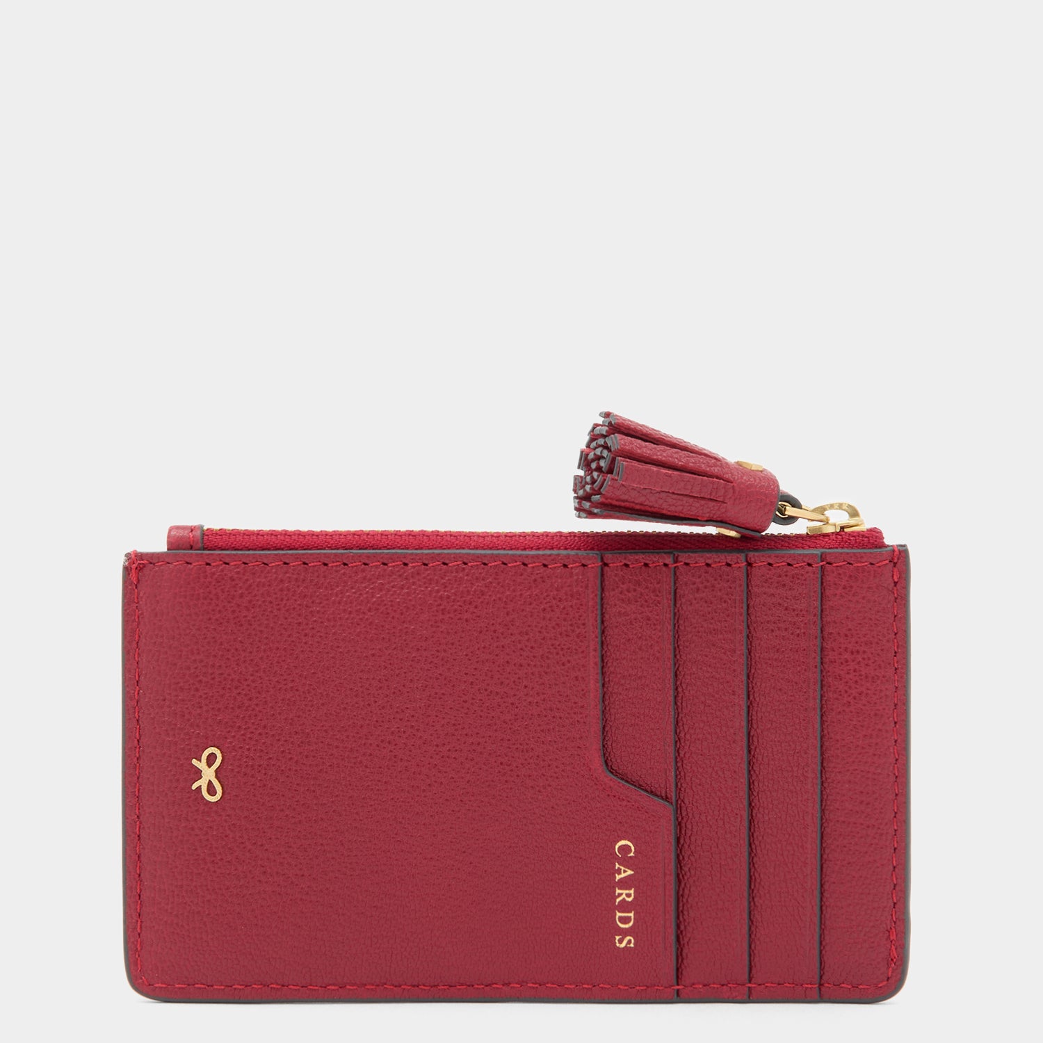 Anya Brands Pringles Zip Card Case -

          
            Smooth Leather in Vampire Red -
          

          Anya Hindmarch UK
