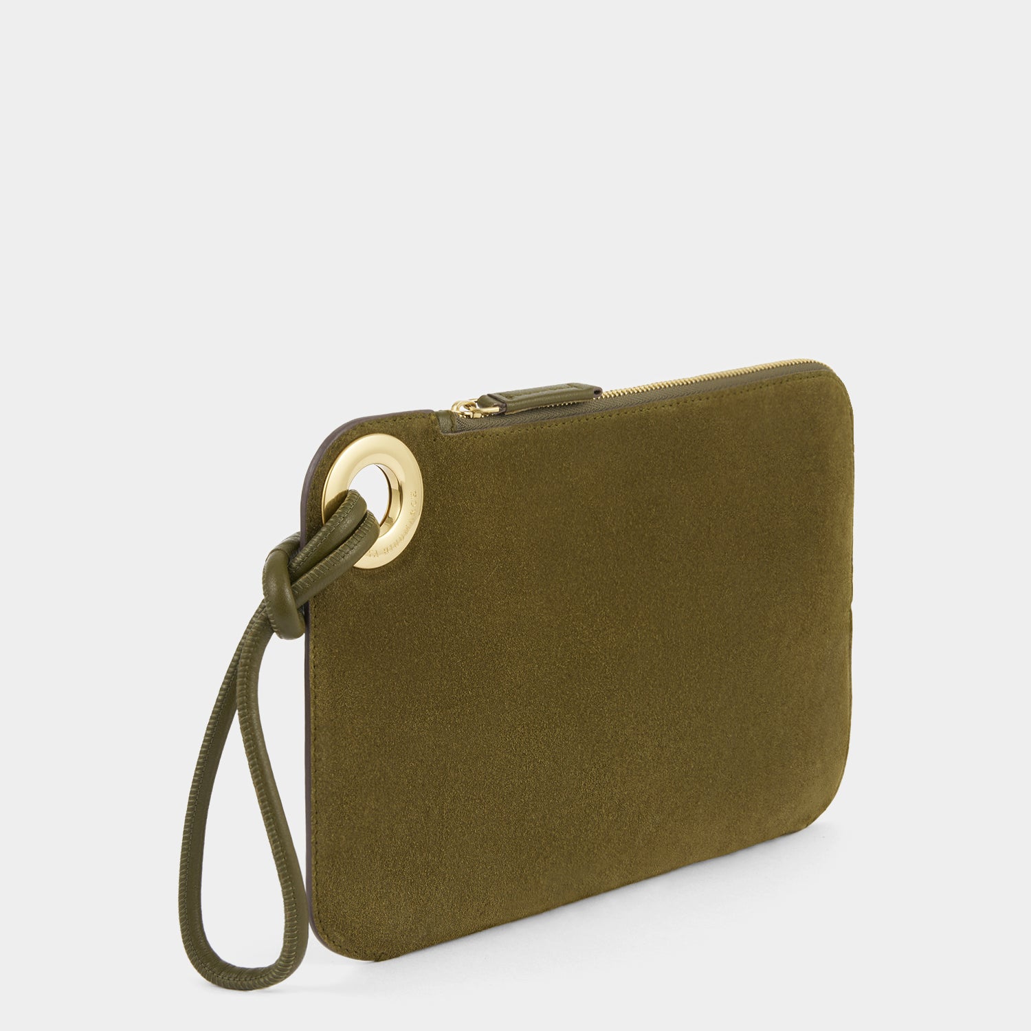 Ringo Clutch -

          
            Suede Leather in Bonsai Green -
          

          Anya Hindmarch UK
