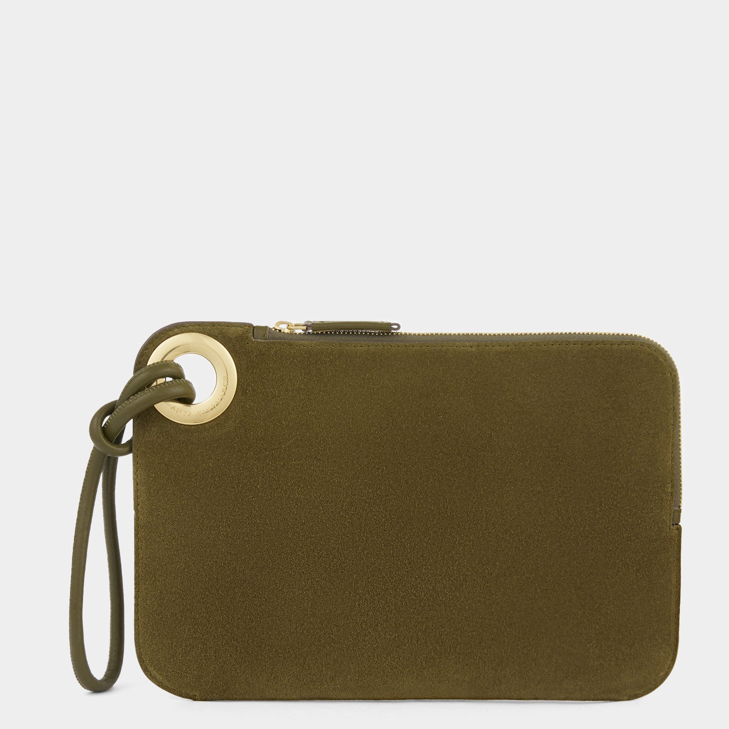 Ringo Clutch -

          
            Suede Leather in Bonsai Green -
          

          Anya Hindmarch UK
