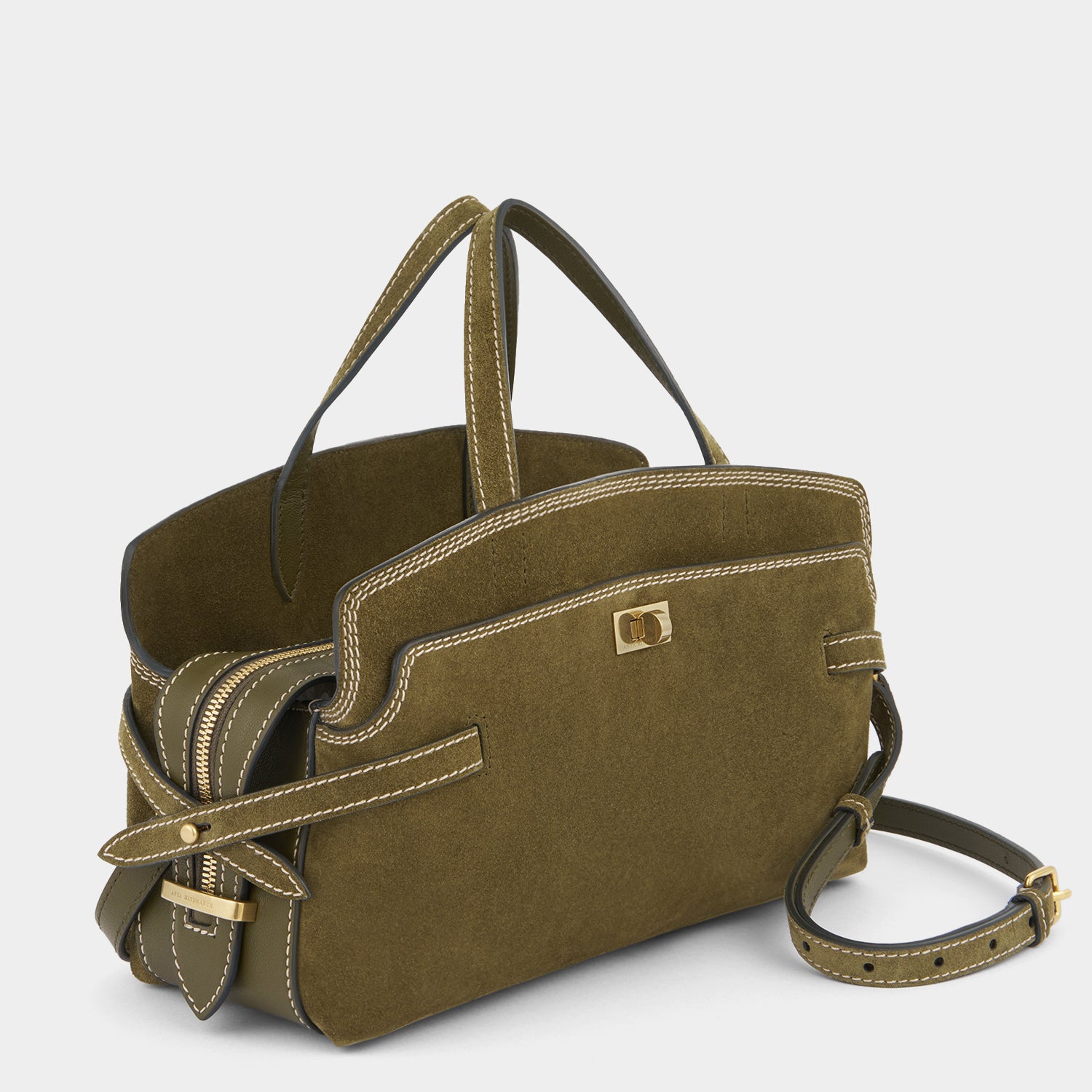 Wilson Stitch Cross-body -

          
            Suede in Bonsai Green -
          

          Anya Hindmarch UK
