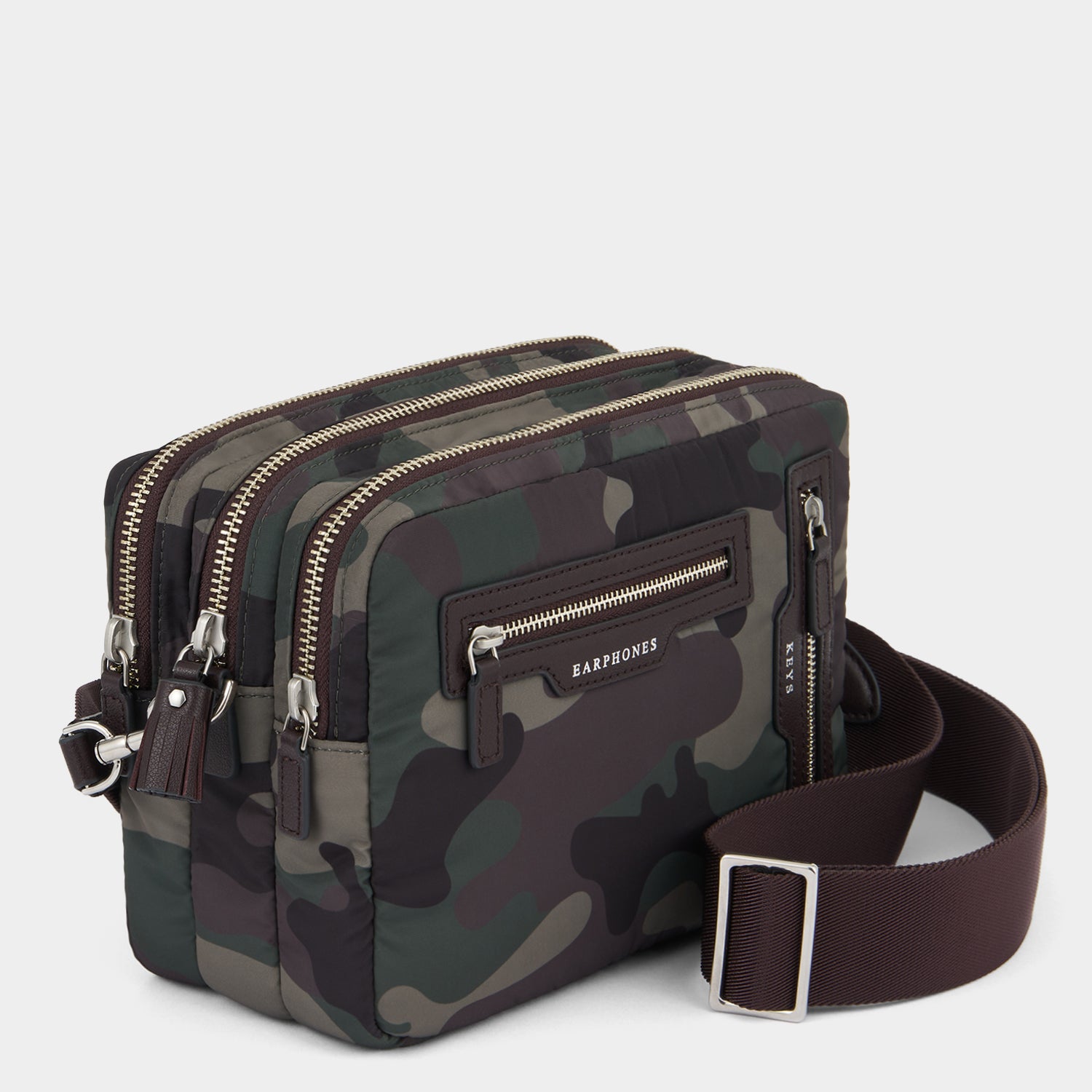 Camouflage Triple Zip Cross-body -

          
            Nylon in Camouflage -
          

          Anya Hindmarch UK
