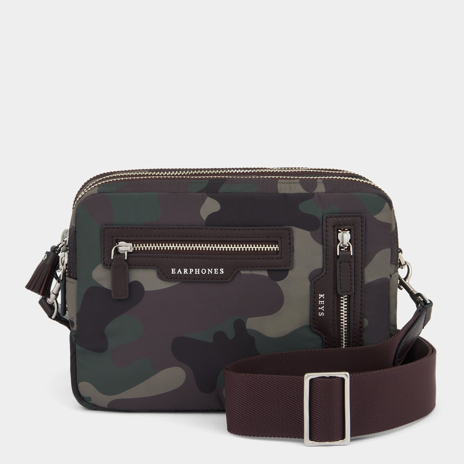 Camouflage Triple Zip Cross-body -

          
            Nylon in Camouflage -
          

          Anya Hindmarch UK
