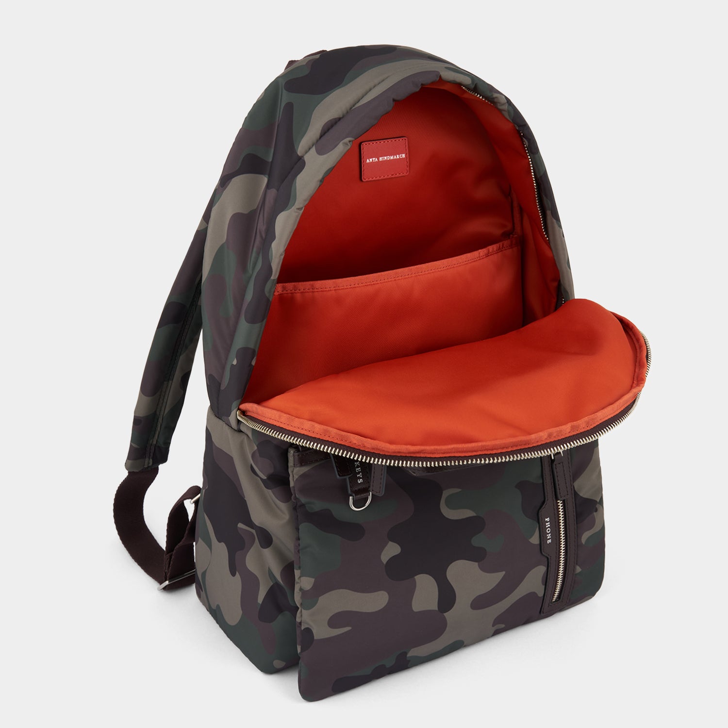 Camouflage Multi Pocket Backpack -

          
            Nylon in Camouflage -
          

          Anya Hindmarch UK
