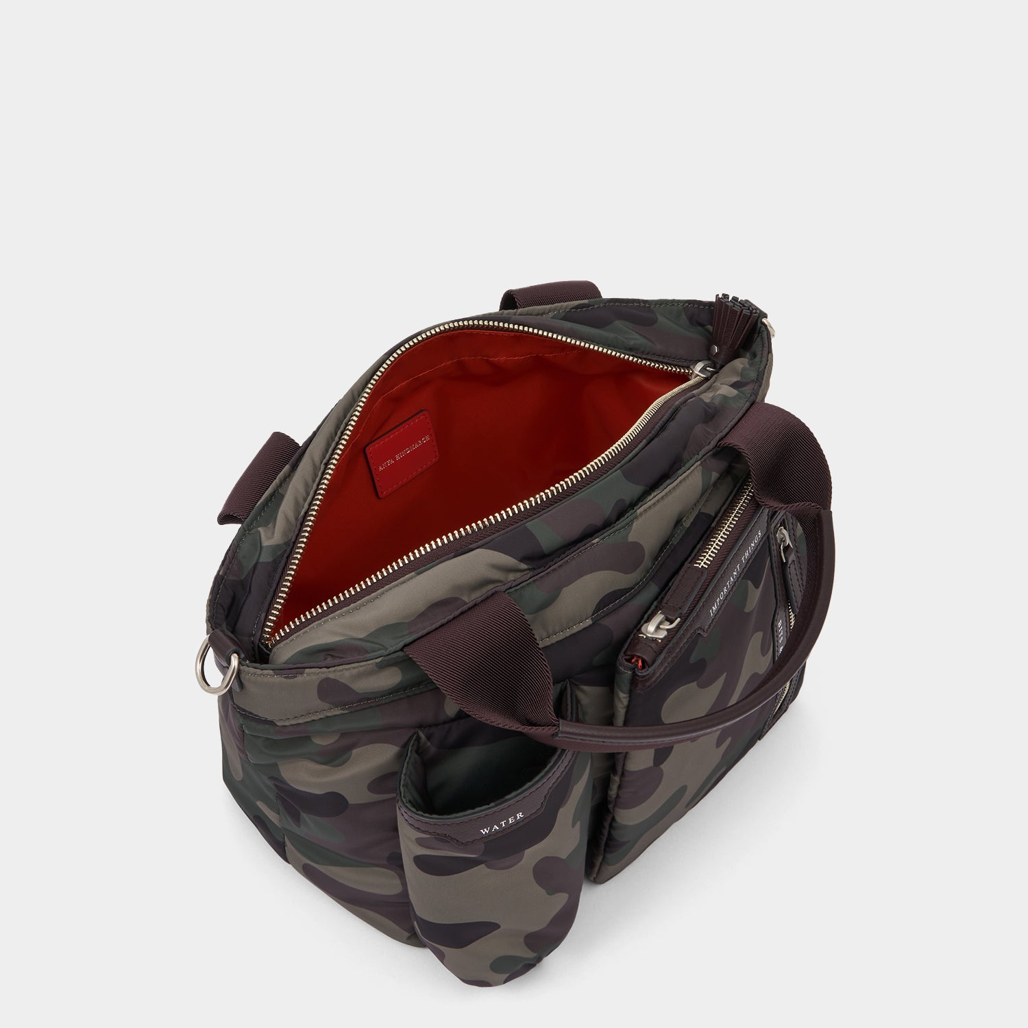 Camouflage E/W Multi Pocket Mini Cross-body Tote -

          
            Nylon in Camouflage -
          

          Anya Hindmarch UK
