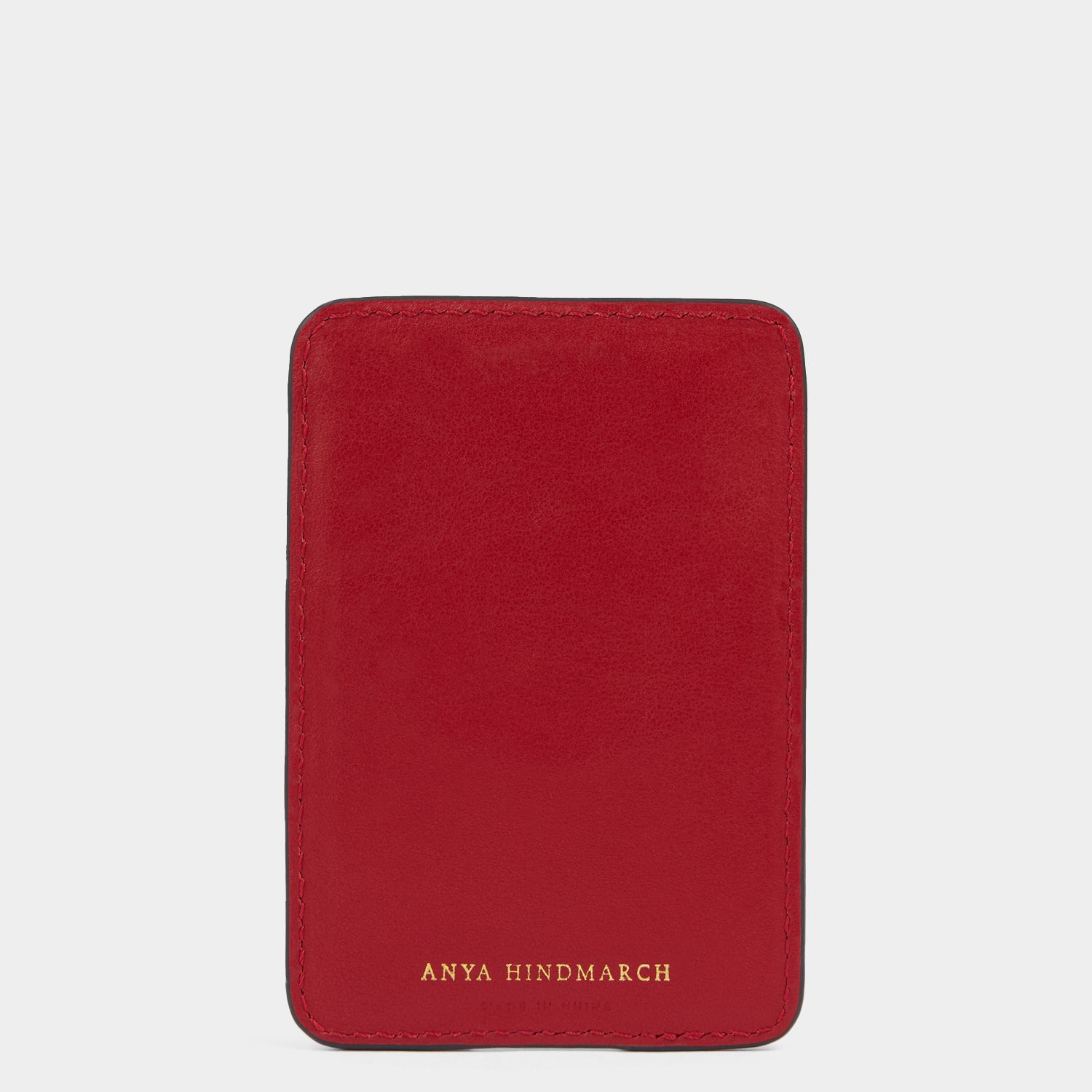 Anya Brands Flying Goose Sriracha Magnetic Card Case -

          
            Smooth Leather in Russet Red -
          

          Anya Hindmarch UK
