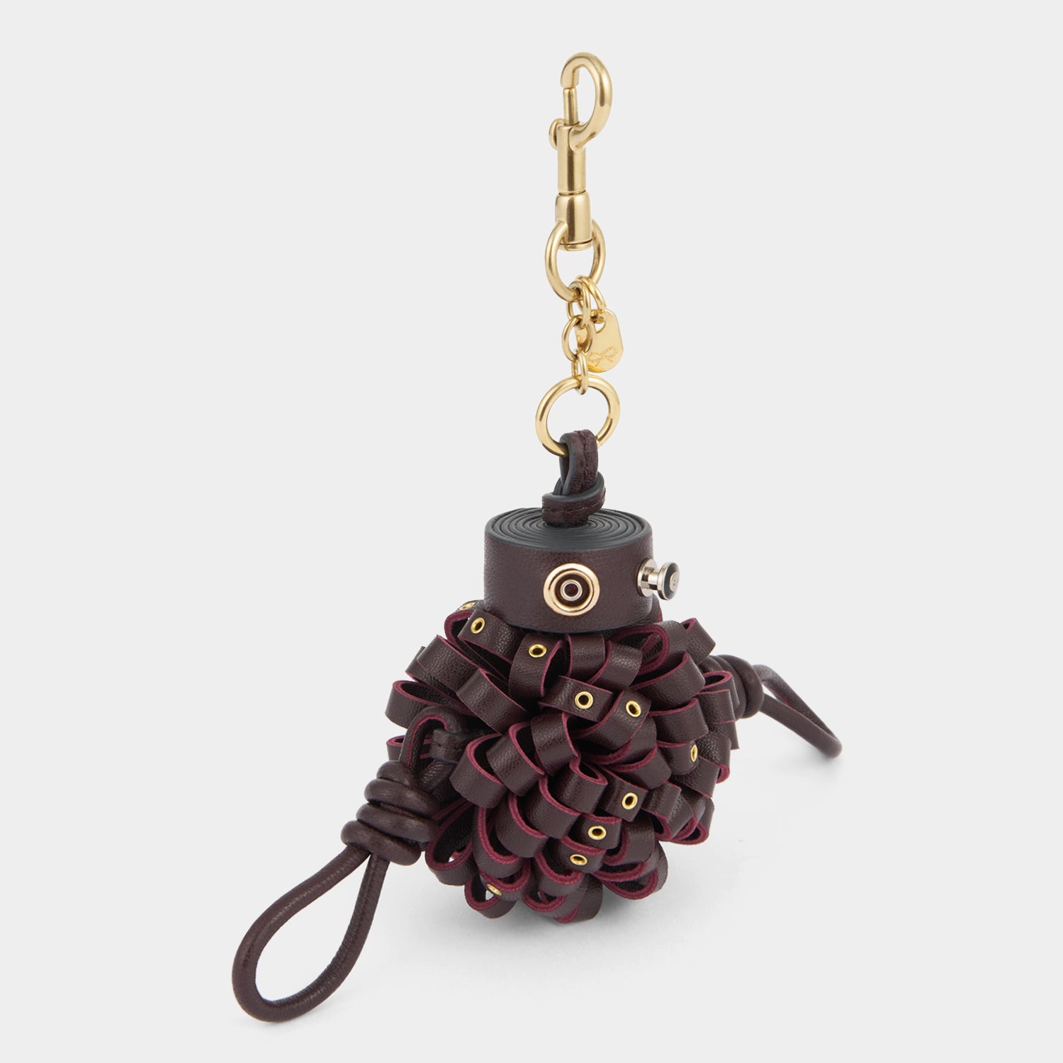 Eyelet Character Charm -

          
            Smooth Leather in Grape Purple -
          

          Anya Hindmarch UK
