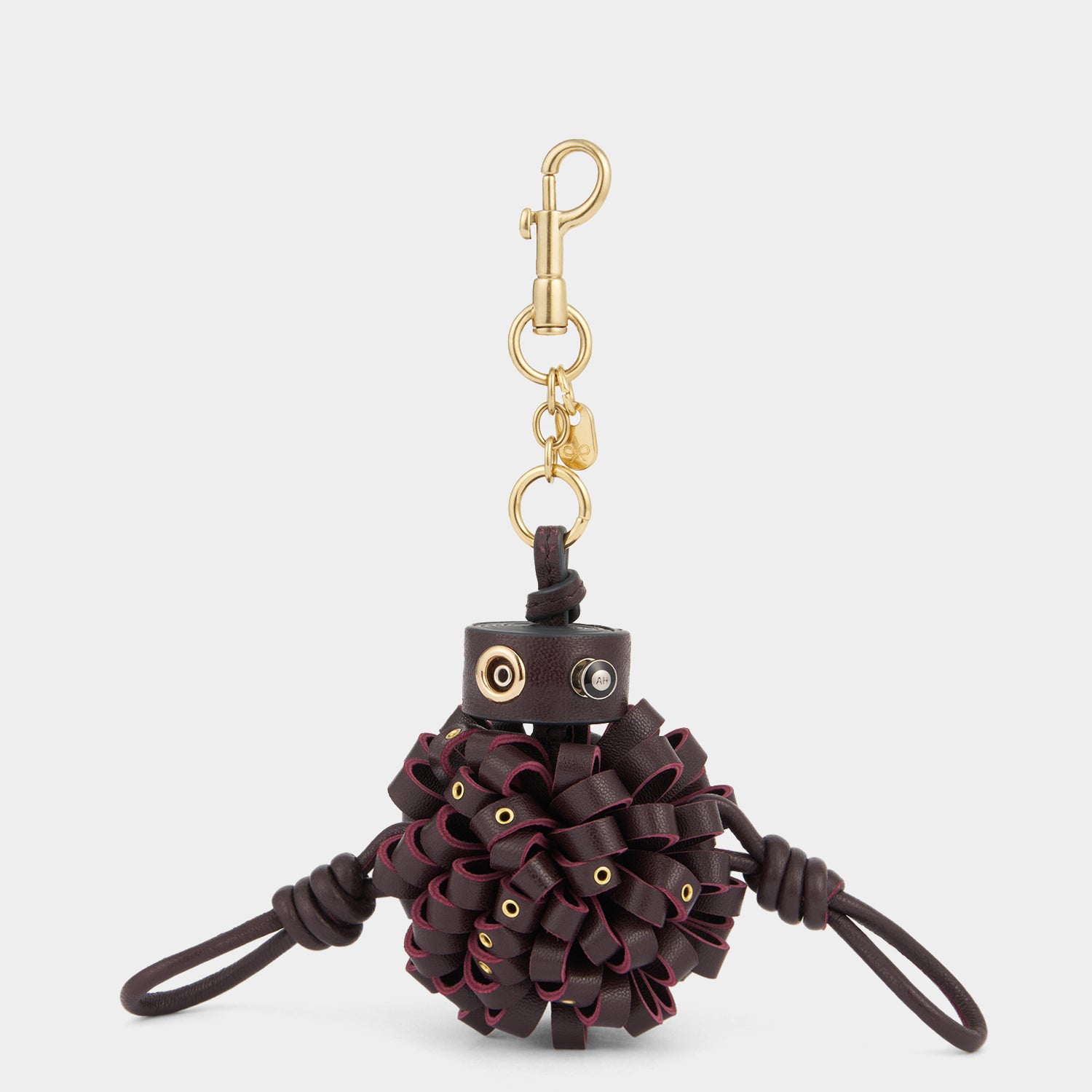 Eyelet Character Charm -

          
            Smooth Leather in Grape Purple -
          

          Anya Hindmarch UK
