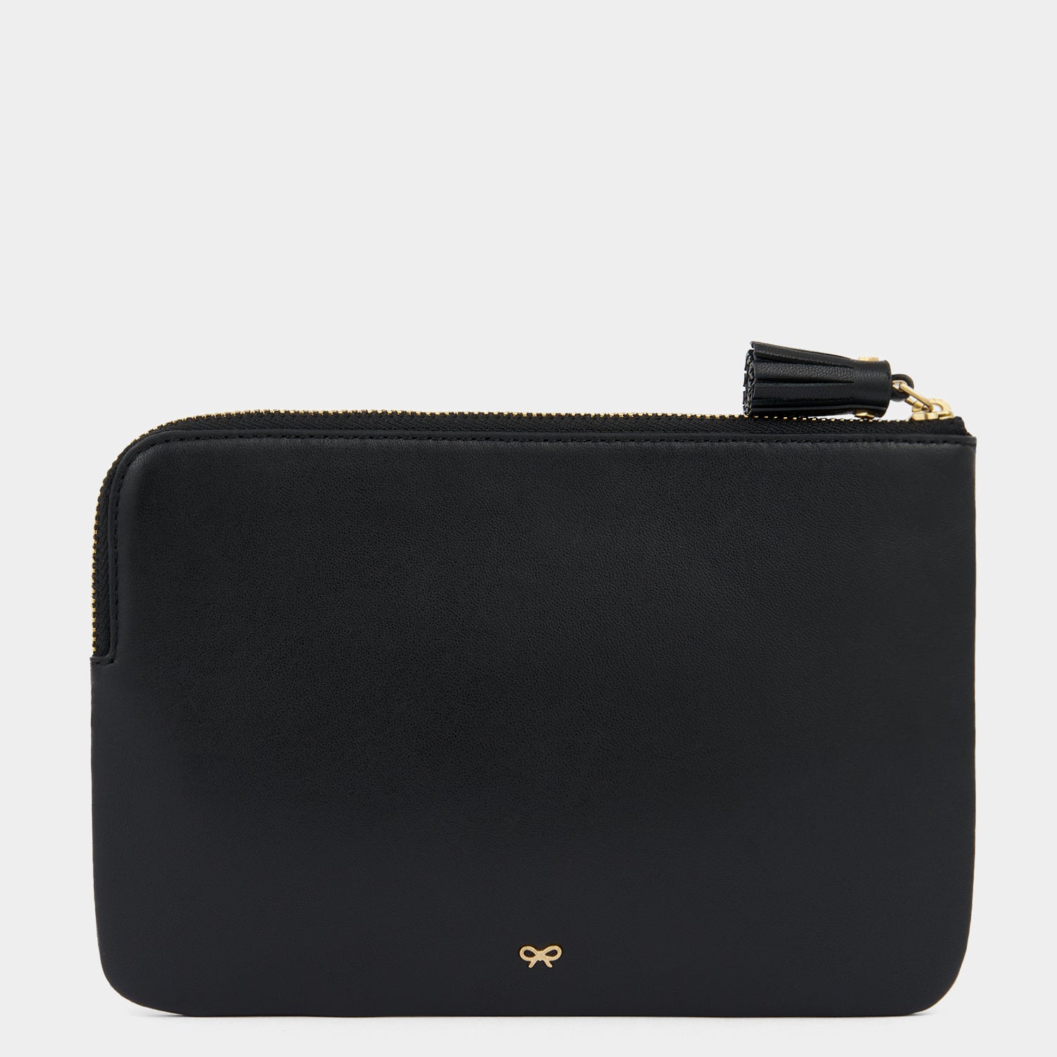 Eyelet Character Zip Loose Pocket -

          
            Smooth Leather in Black -
          

          Anya Hindmarch UK
