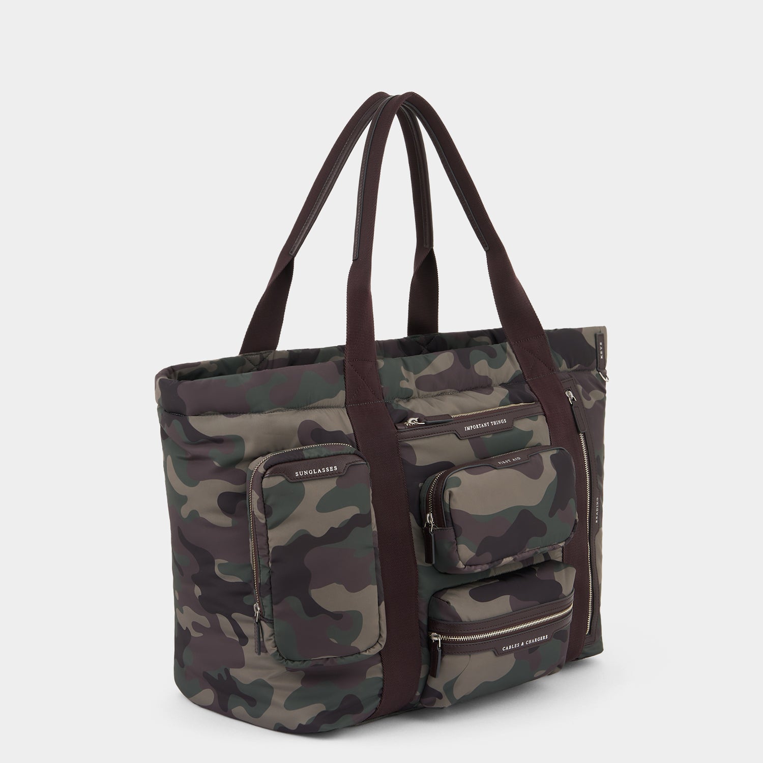 Camouflage Travel Tote -

          
            Nylon in Camouflage -
          

          Anya Hindmarch UK
