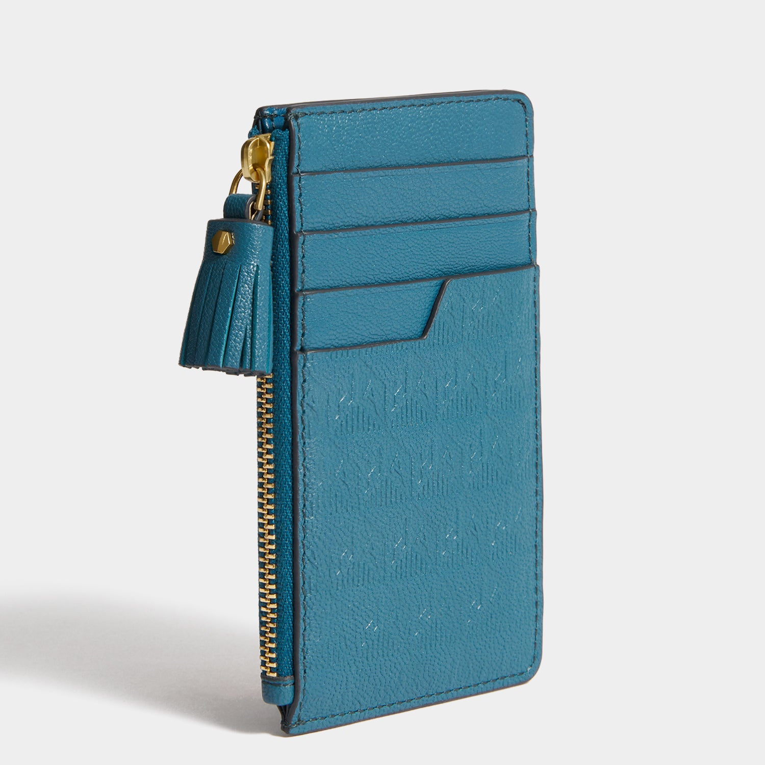 Anya Brands Frosted Flakes Zip Card Case -

          
            Capra Leather in Light Petrol -
          

          Anya Hindmarch UK
