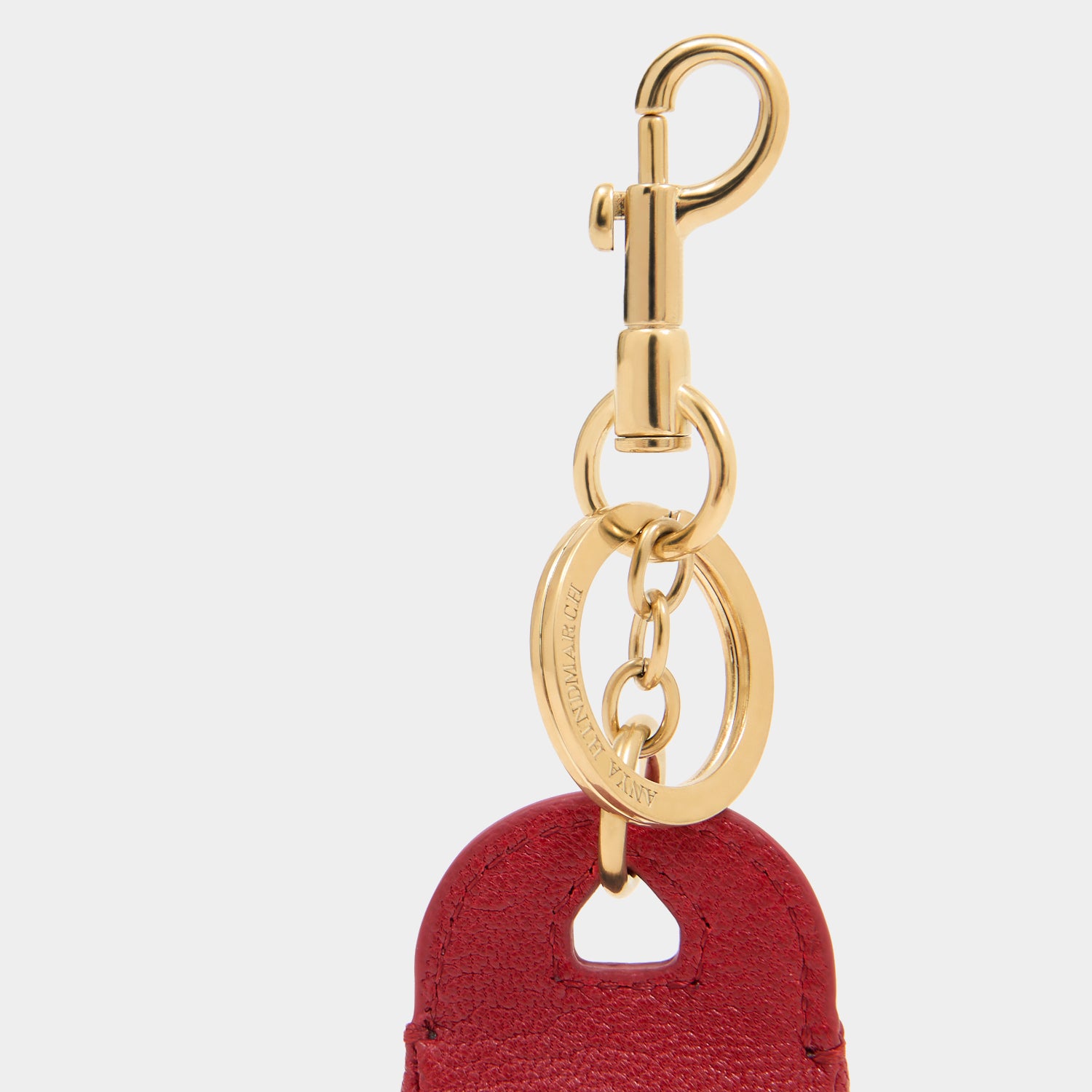Flying Goose Sriracha Charm -

          
            Smooth Leather in Russet Red -
          

          Anya Hindmarch UK
