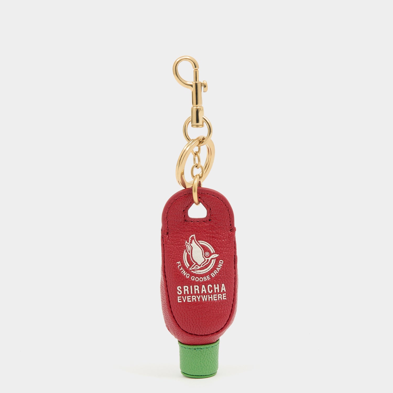 Flying Goose Sriracha Charm -

          
            Smooth Leather in Russet Red -
          

          Anya Hindmarch UK
