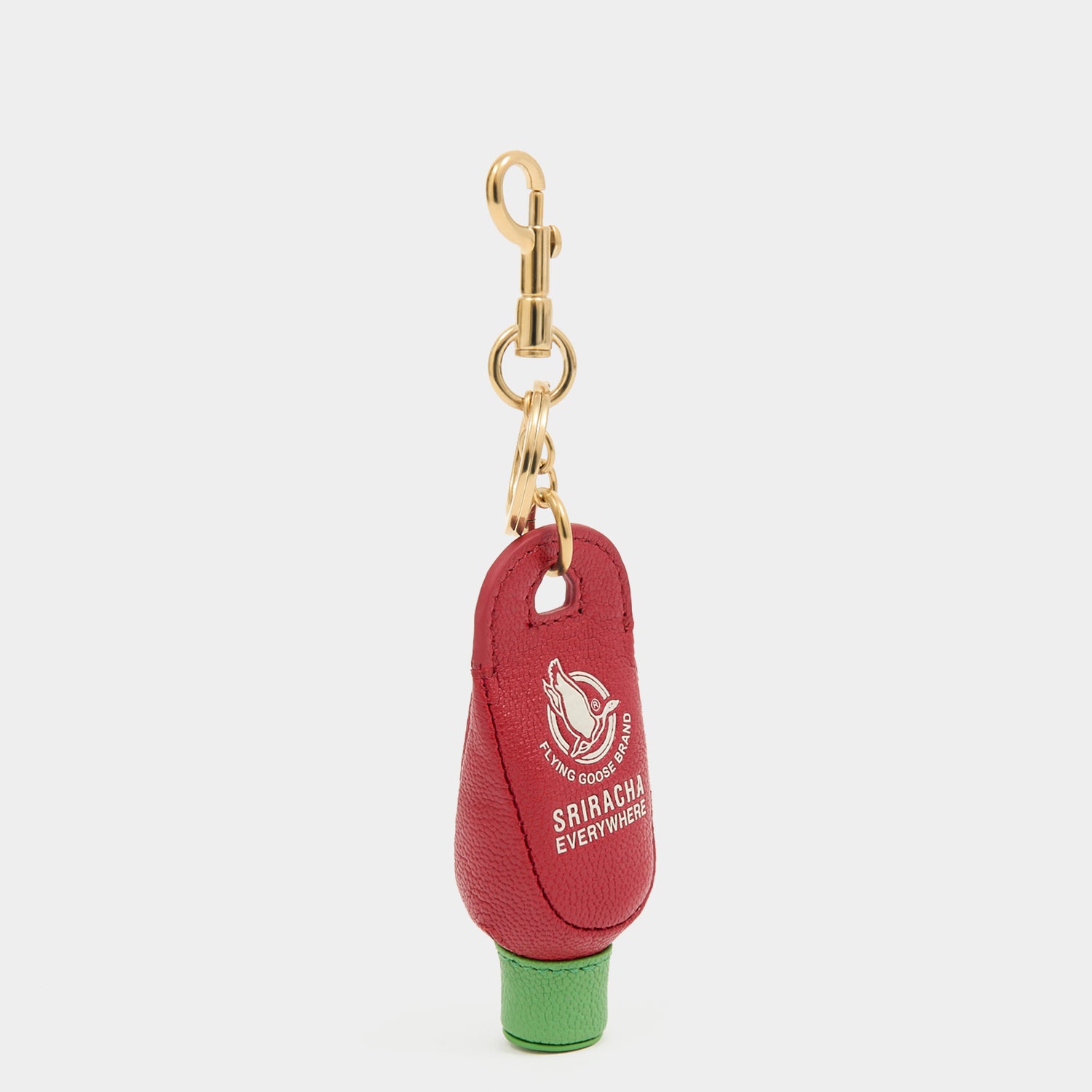 Flying Goose Sriracha Charm -

          
            Smooth Leather in Russet Red -
          

          Anya Hindmarch UK
