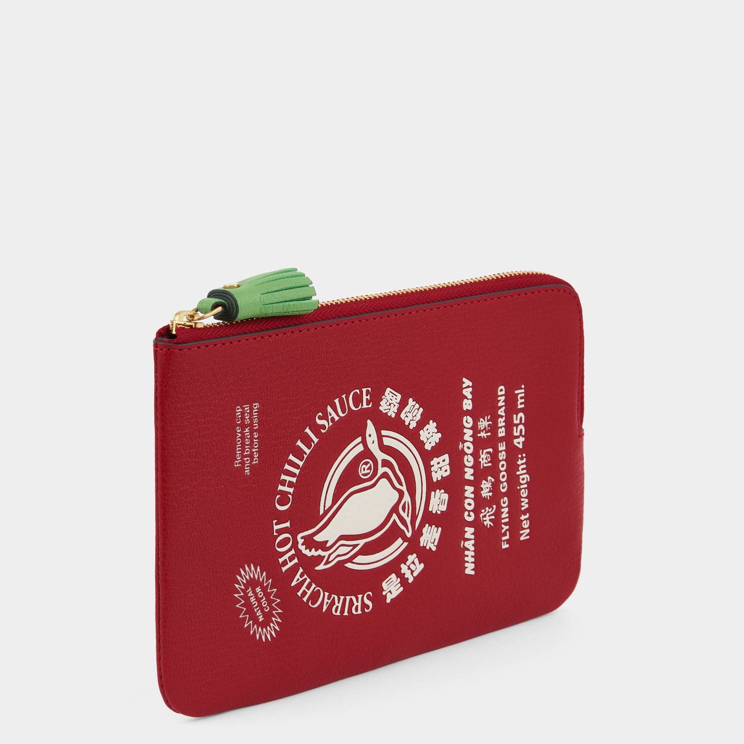 Anya Brands Flying Goose Sriracha Zip Loose Pocket -

          
            Smooth Leather in Russet Red -
          

          Anya Hindmarch UK
