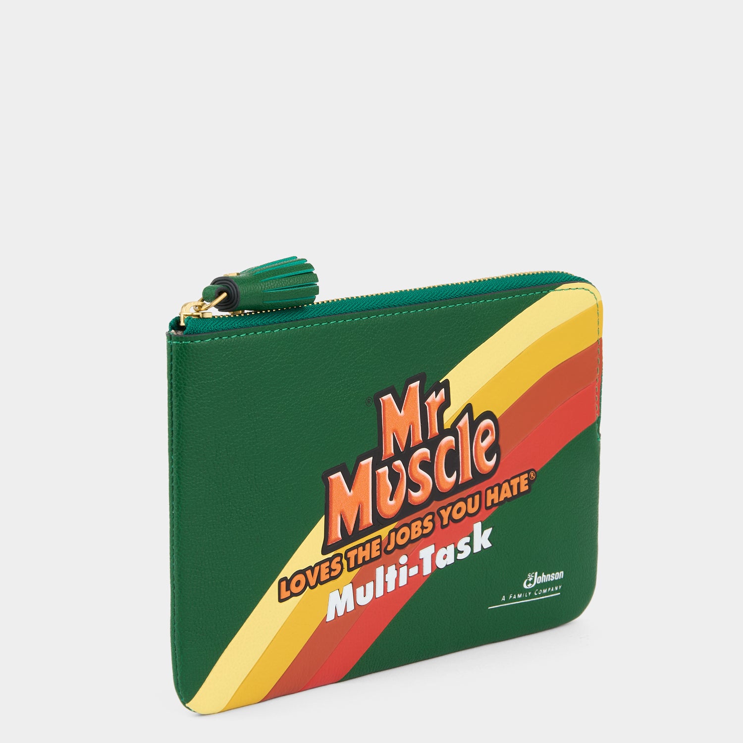 Anya Brands Mr Muscle Zip Loose Pocket -

          
            Capra Leather in Apple Green -
          

          Anya Hindmarch UK
