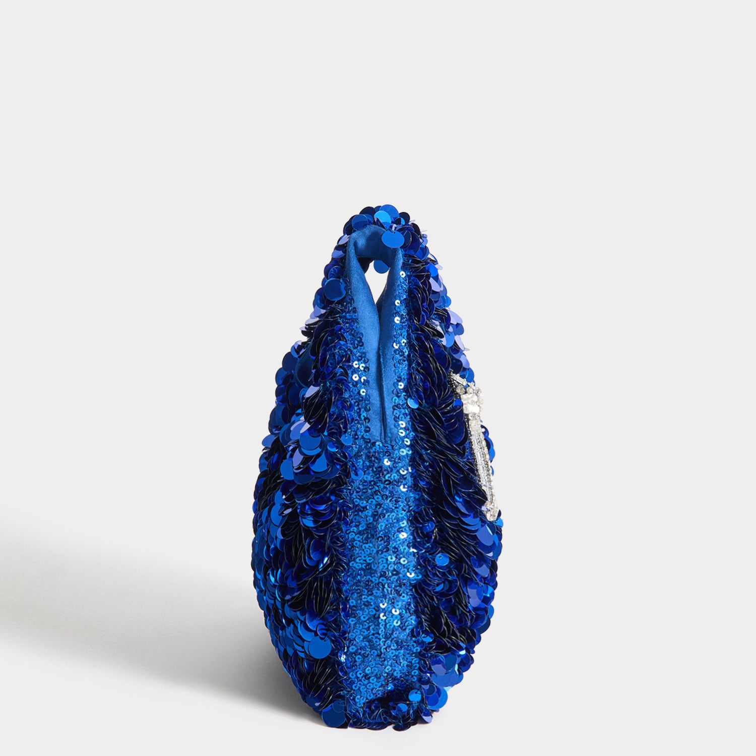 Anya Brands Frosted Flakes Mini Tote -

          
            Recycled Satin, Sequins and Beads in Blueberry -
          

          Anya Hindmarch UK

