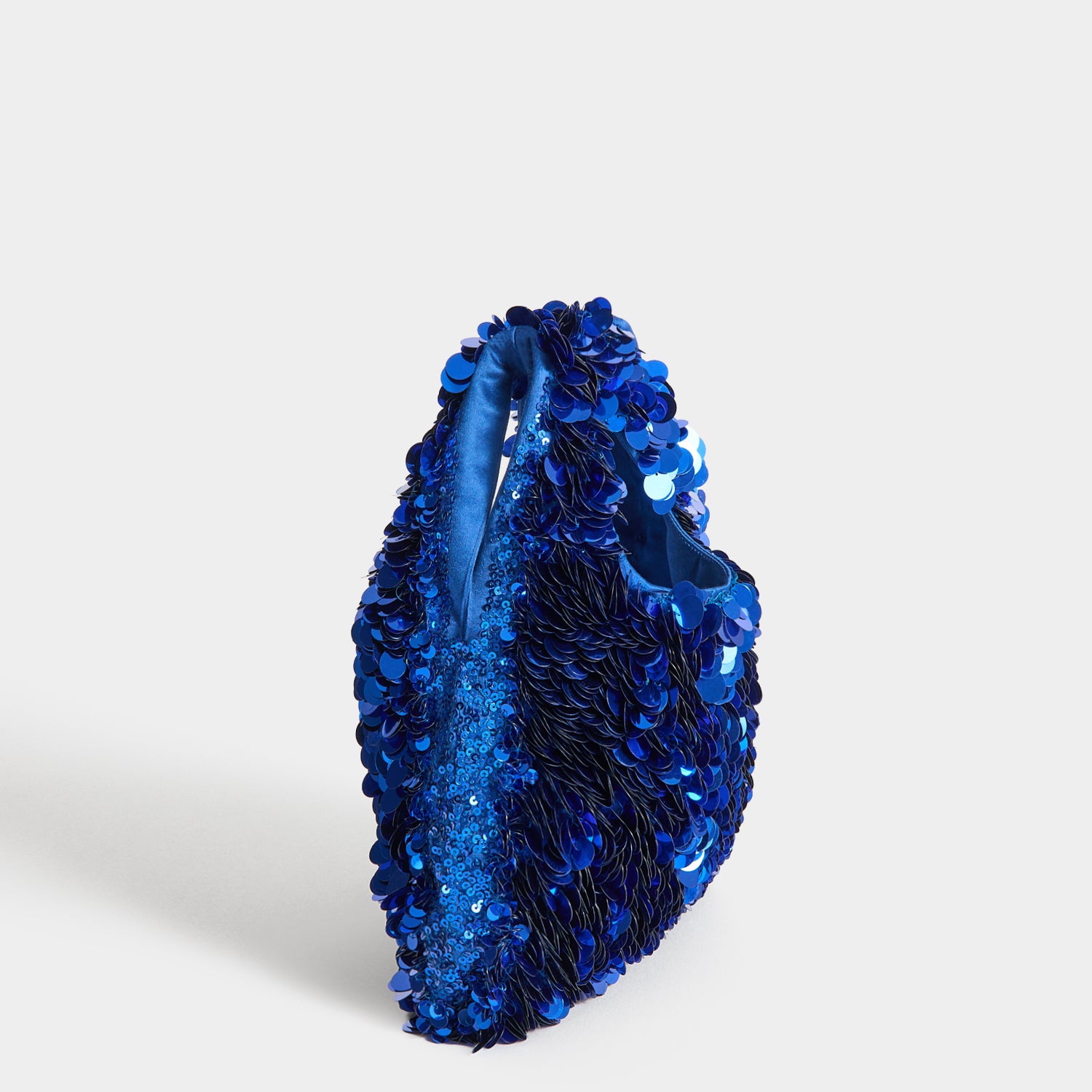 Anya Brands Frosted Flakes Mini Tote -

          
            Recycled Satin, Sequins and Beads in Blueberry -
          

          Anya Hindmarch UK
