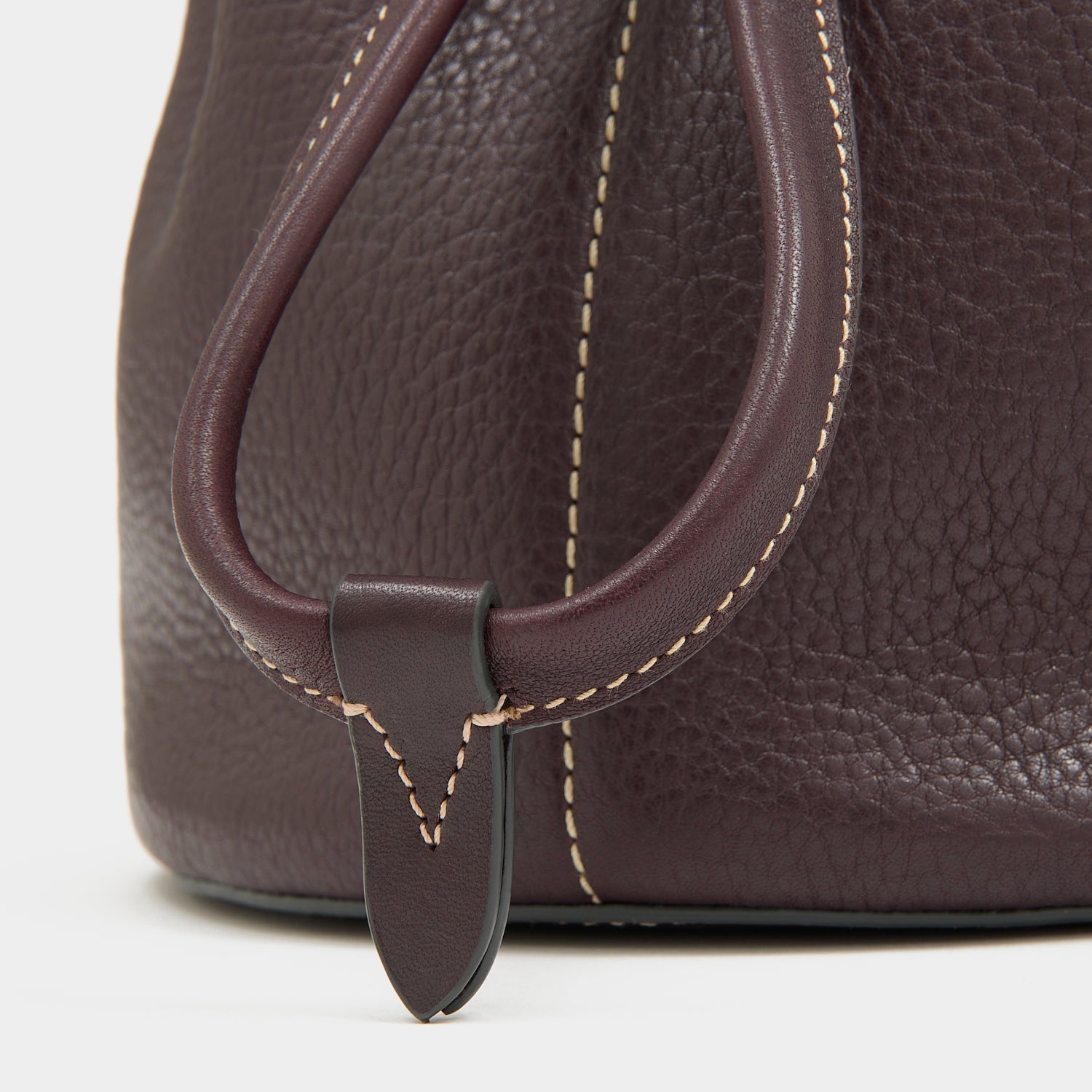 Return to Nature Small Bucket Bag -

          
            Natural Grain Leather in Grape -
          

          Anya Hindmarch UK
