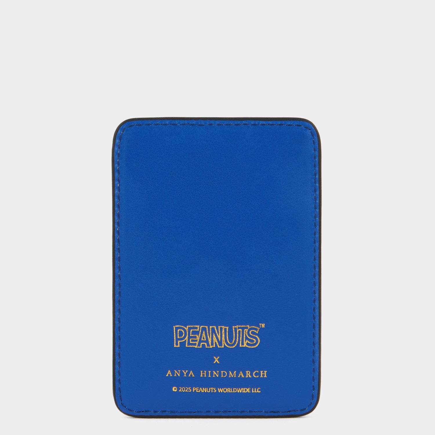 Peanuts Snoopy Magnetic Card Case -

          
            Capra Leather in Monday Blue -
          

          Anya Hindmarch UK
