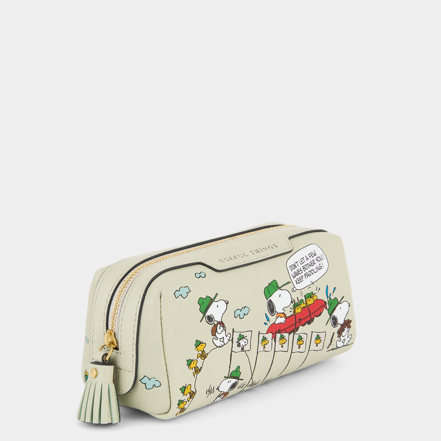 Peanuts Snoopy Useful Things -

          
            Capra Leather in Eau De Nil Green -
          

          Anya Hindmarch UK
