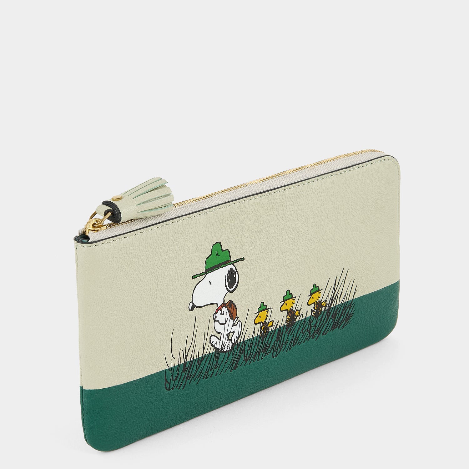 Peanuts Snoopy Zip Loose Pocket -

          
            Capra Leather in Eau De Nil Green -
          

          Anya Hindmarch UK
