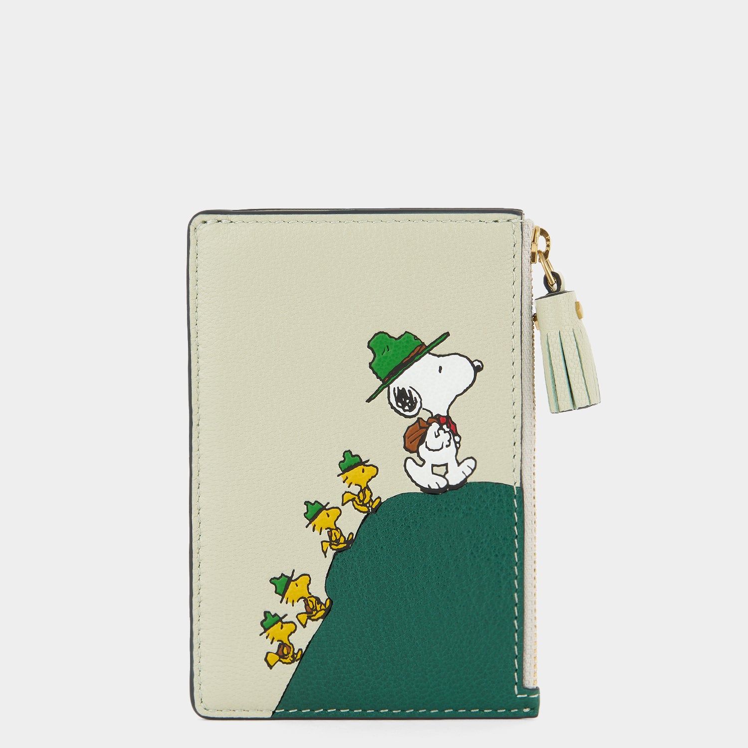 Peanuts Snoopy Zip Card Case -

          
            Capra Leather in Eau De Nil Green -
          

          Anya Hindmarch UK
