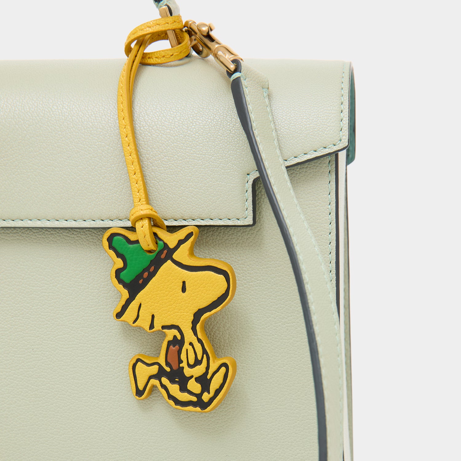 Peanuts Snoopy Mortimer Top Handle -

          
            Capra Leather in Eau De Nil Green -
          

          Anya Hindmarch UK
