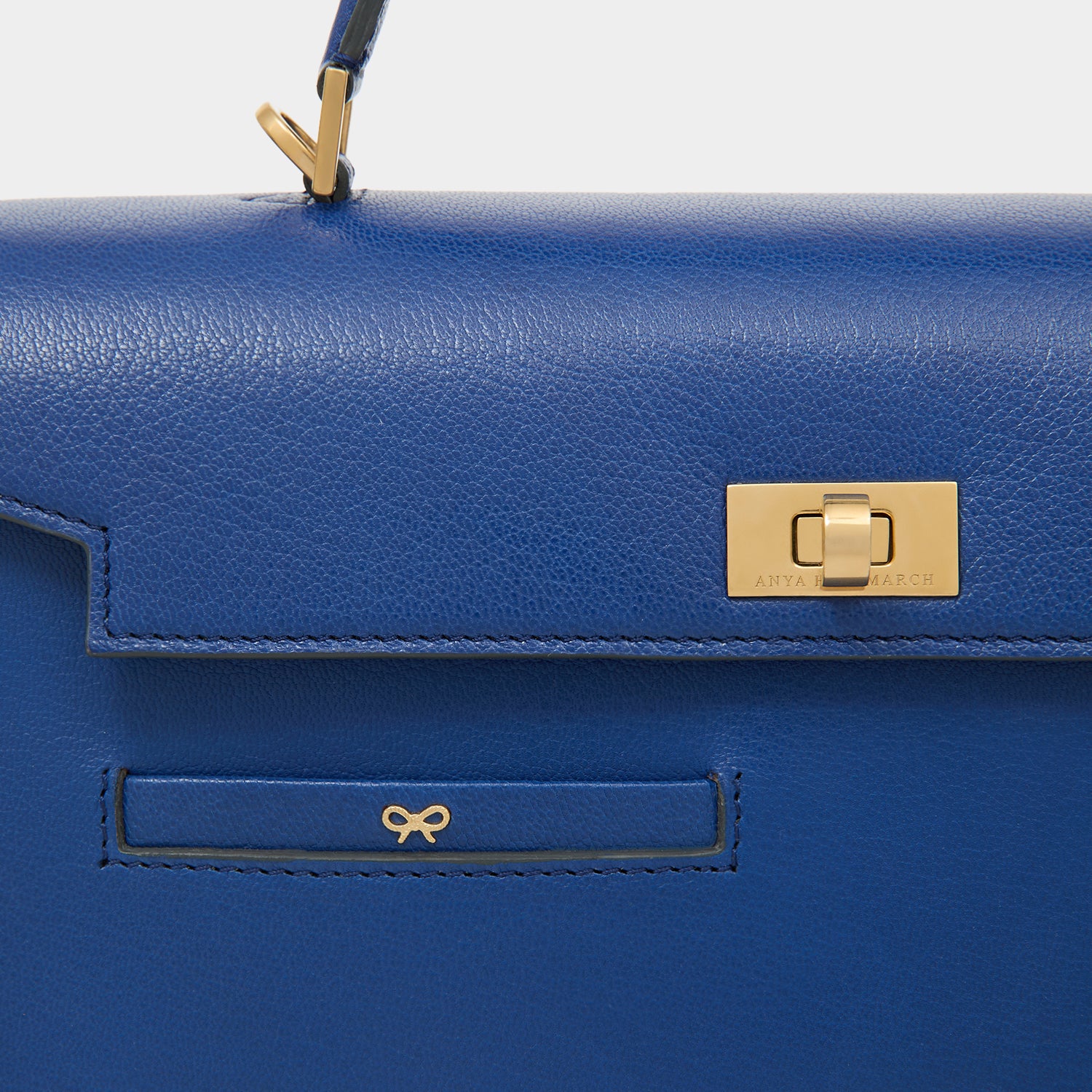 Peanuts Snoopy Mortimer Top Handle -

          
            Capra Leather in Monday Blue -
          

          Anya Hindmarch UK
