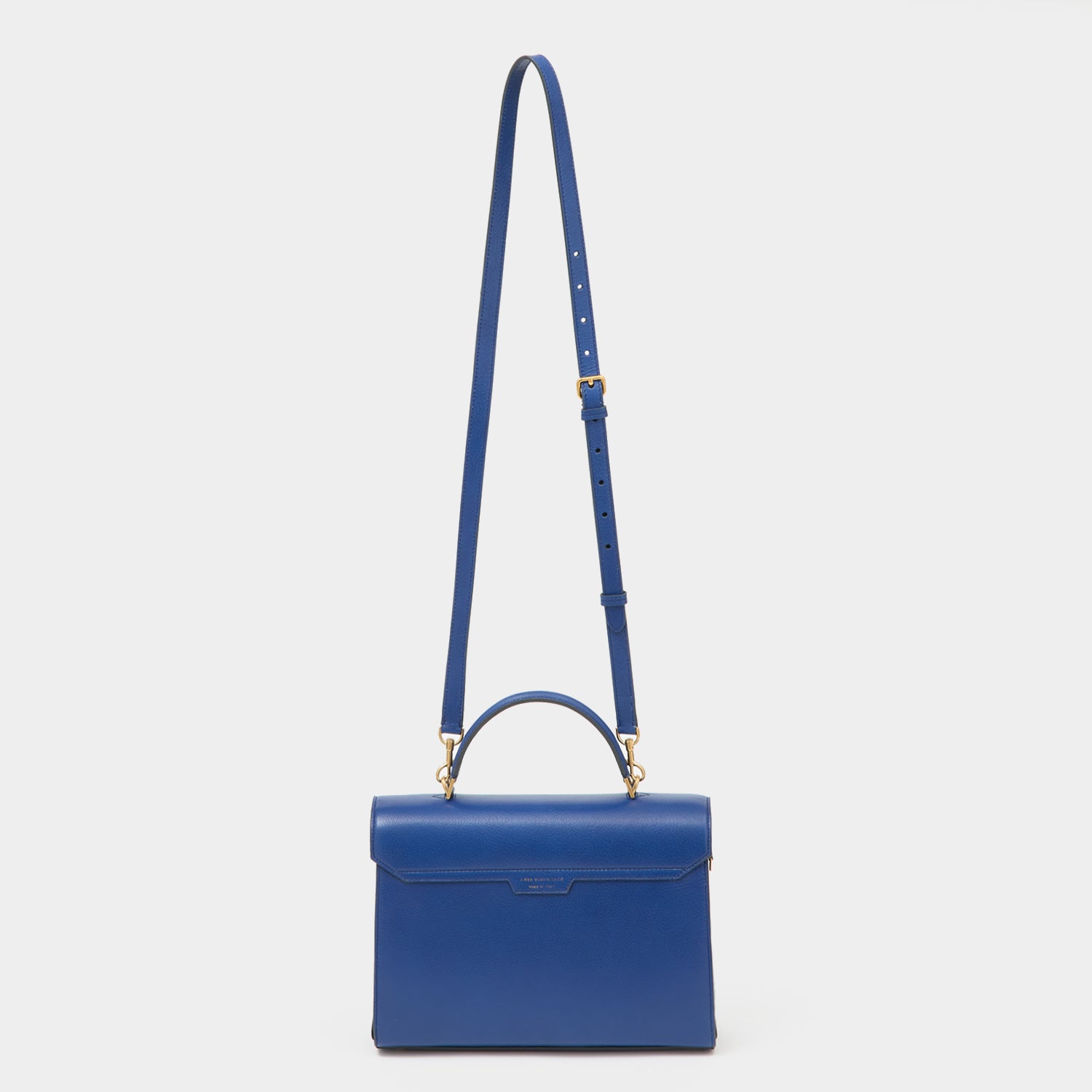 Peanuts Snoopy Mortimer Top Handle -

          
            Capra Leather in Monday Blue -
          

          Anya Hindmarch UK
