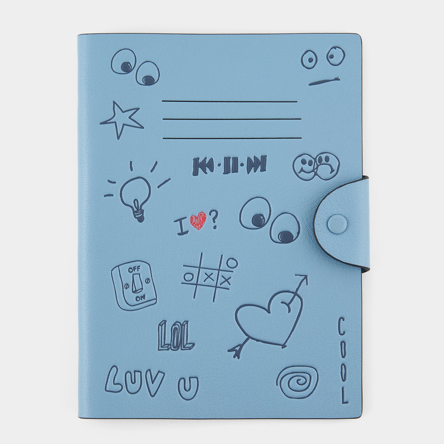 Scribble A5 Journal -

          
            Calf Leather in School Blue -
          

          Anya Hindmarch UK

